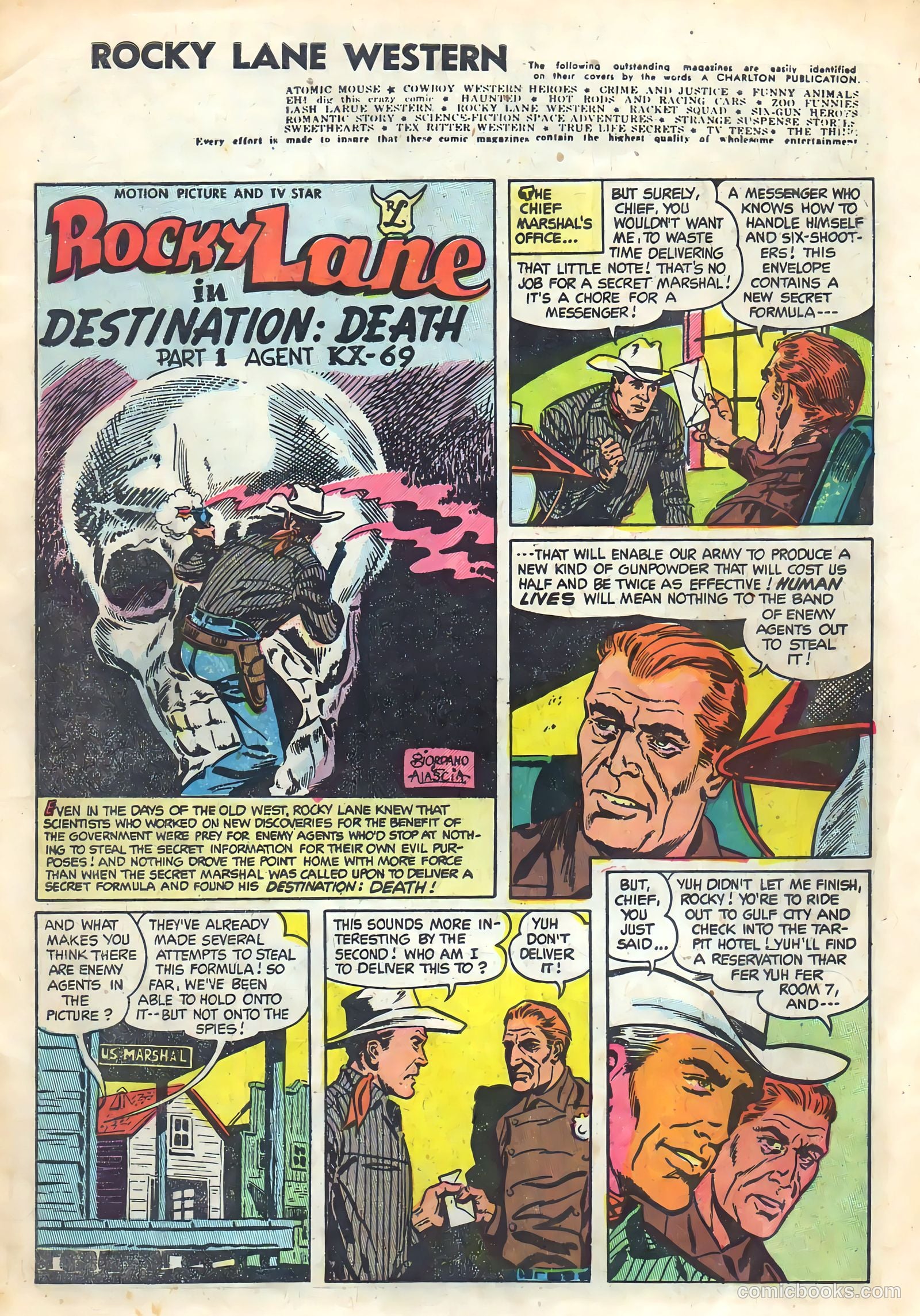 Rocky Lane Western #59 (1954) — page 3 of 36