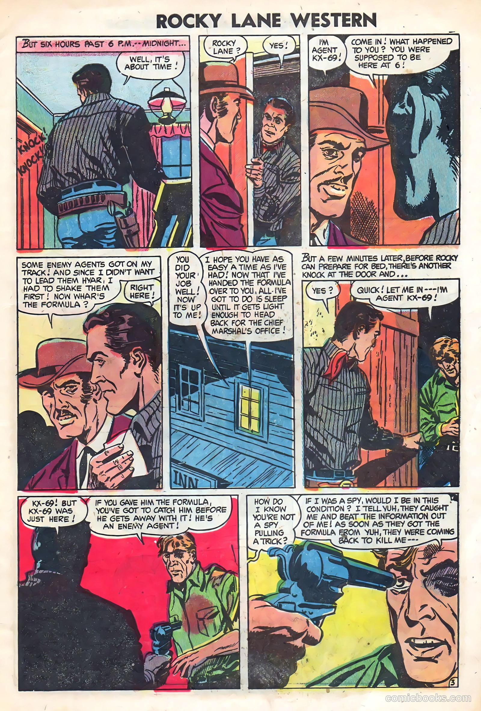 Rocky Lane Western #59 (1954) — page 5 of 36