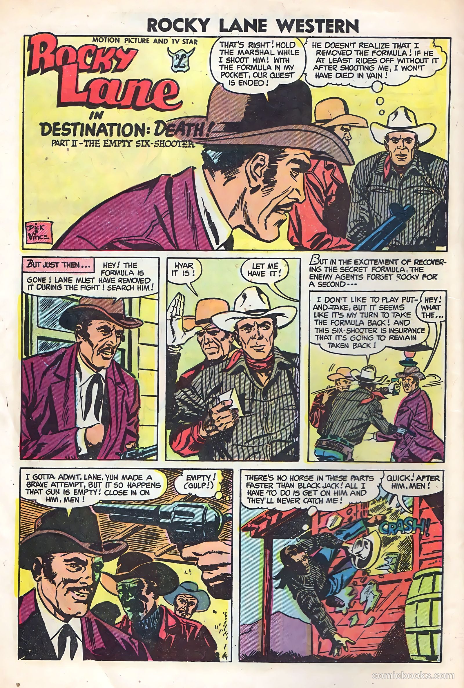 Rocky Lane Western #59 (1954) — page 8 of 36