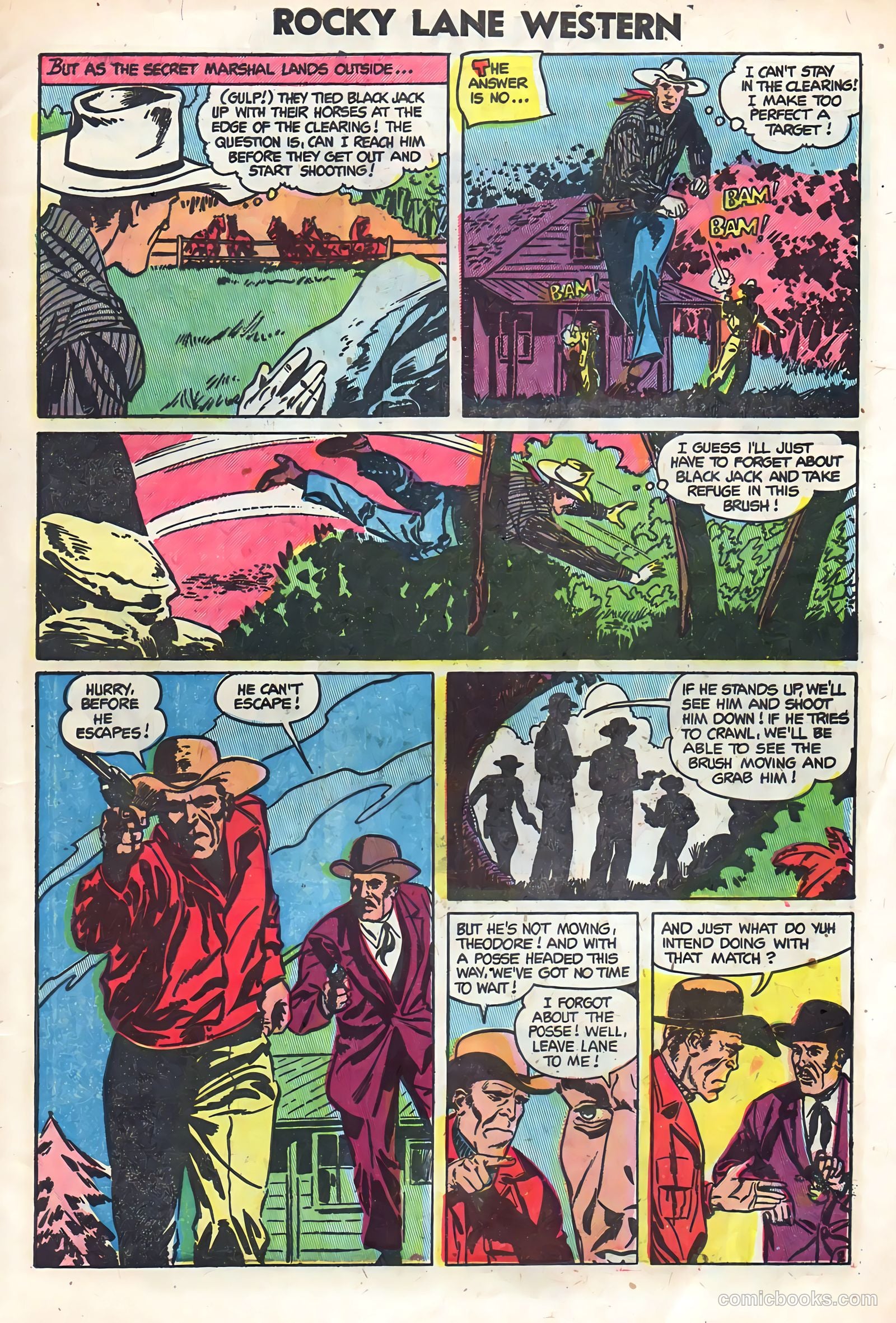 Rocky Lane Western #59 (1954) — page 9 of 36