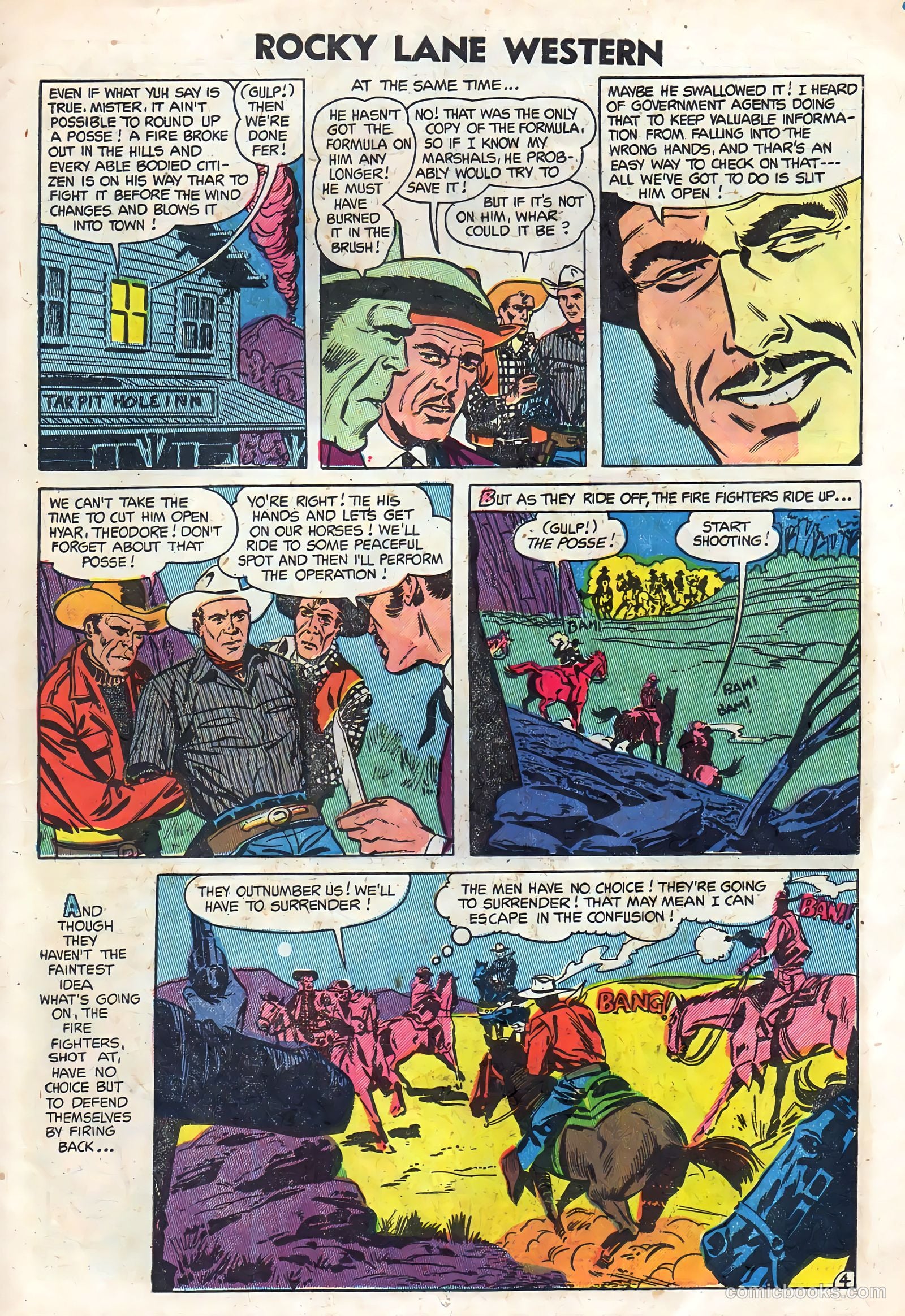Rocky Lane Western #59 (1954) — page 11 of 36
