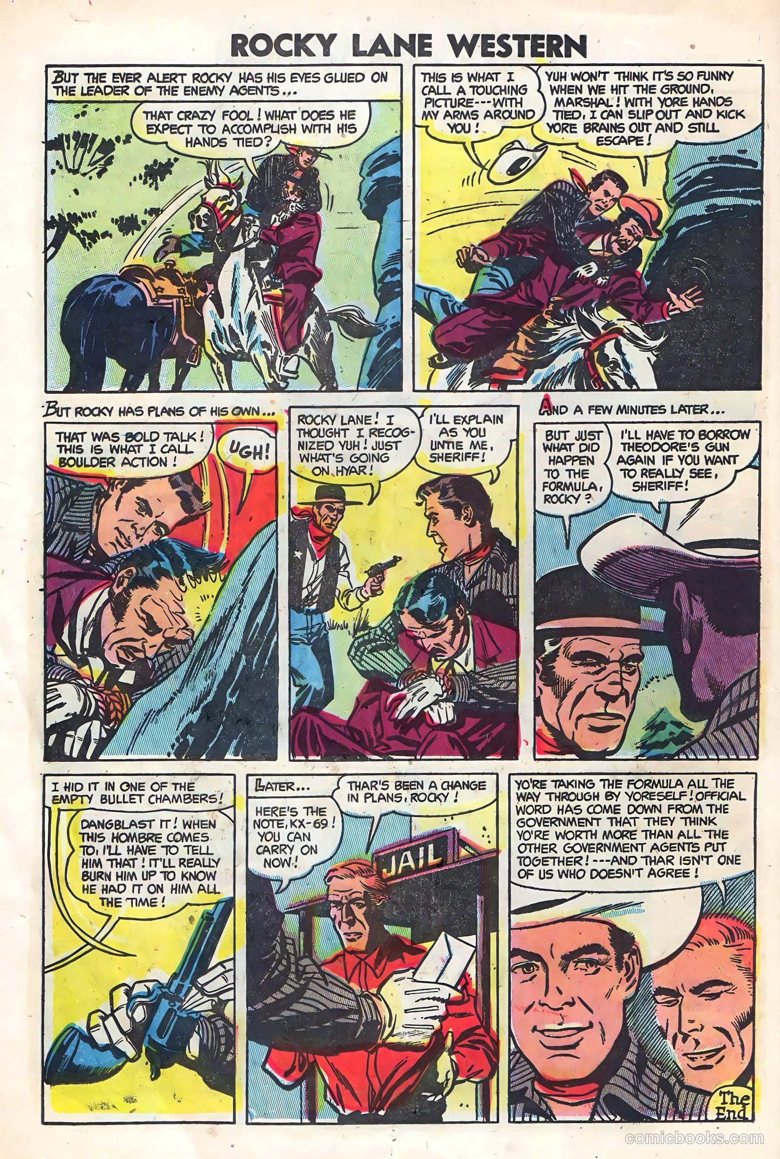 Rocky Lane Western #59 (1954) — page 12 of 36