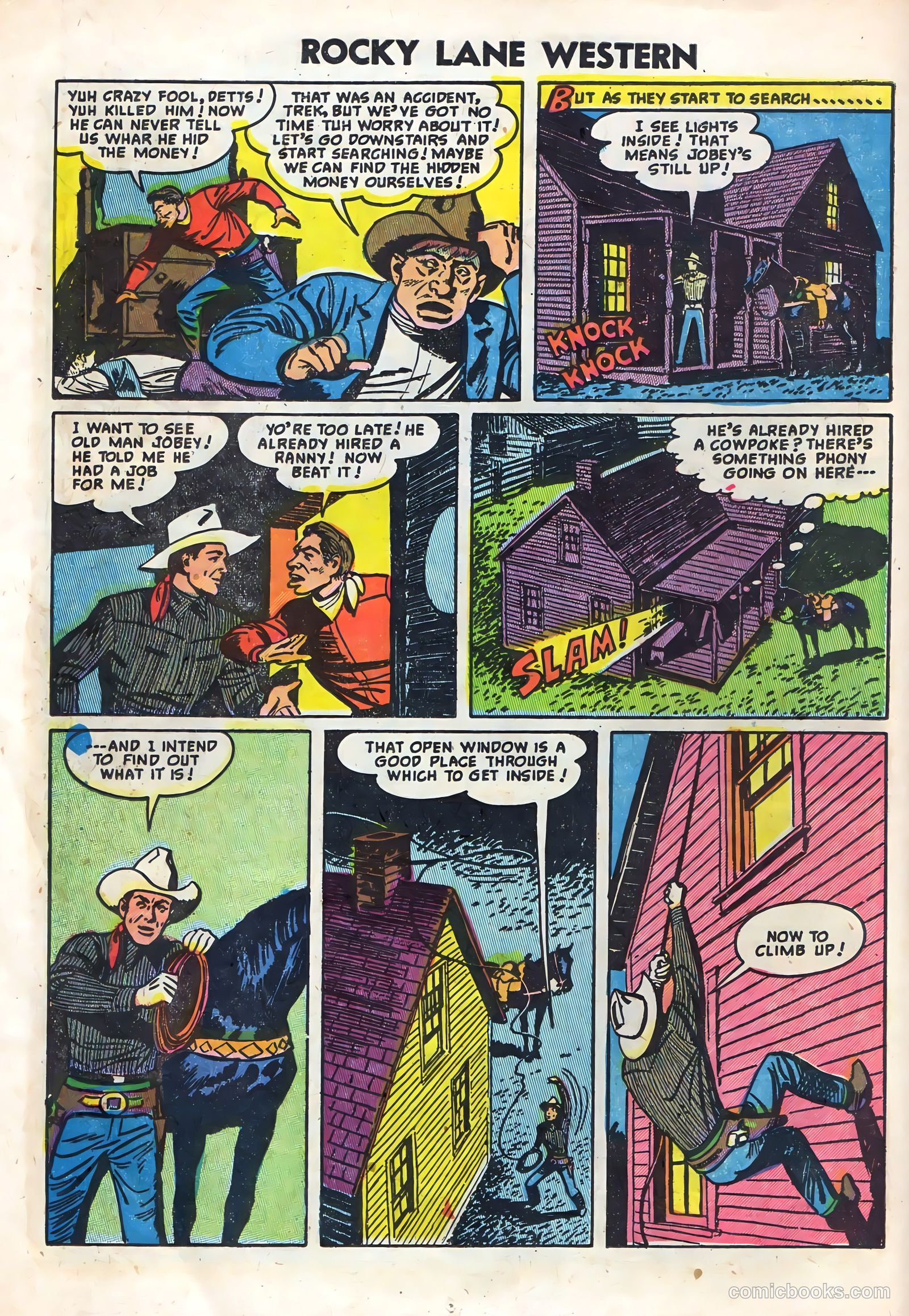Rocky Lane Western #59 (1954) — page 14 of 36