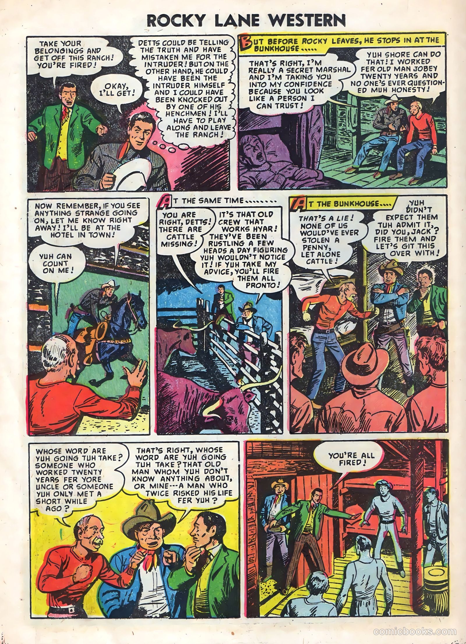 Rocky Lane Western #59 (1954) — page 18 of 36