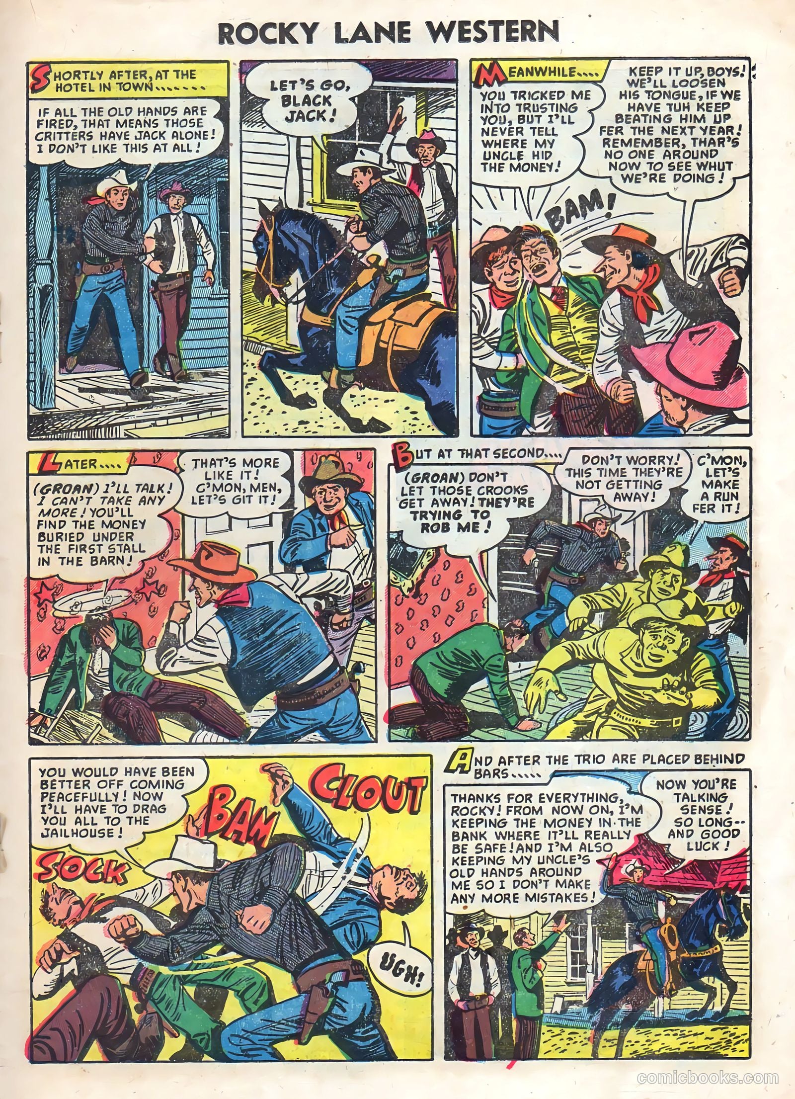 Rocky Lane Western #59 (1954) — page 19 of 36