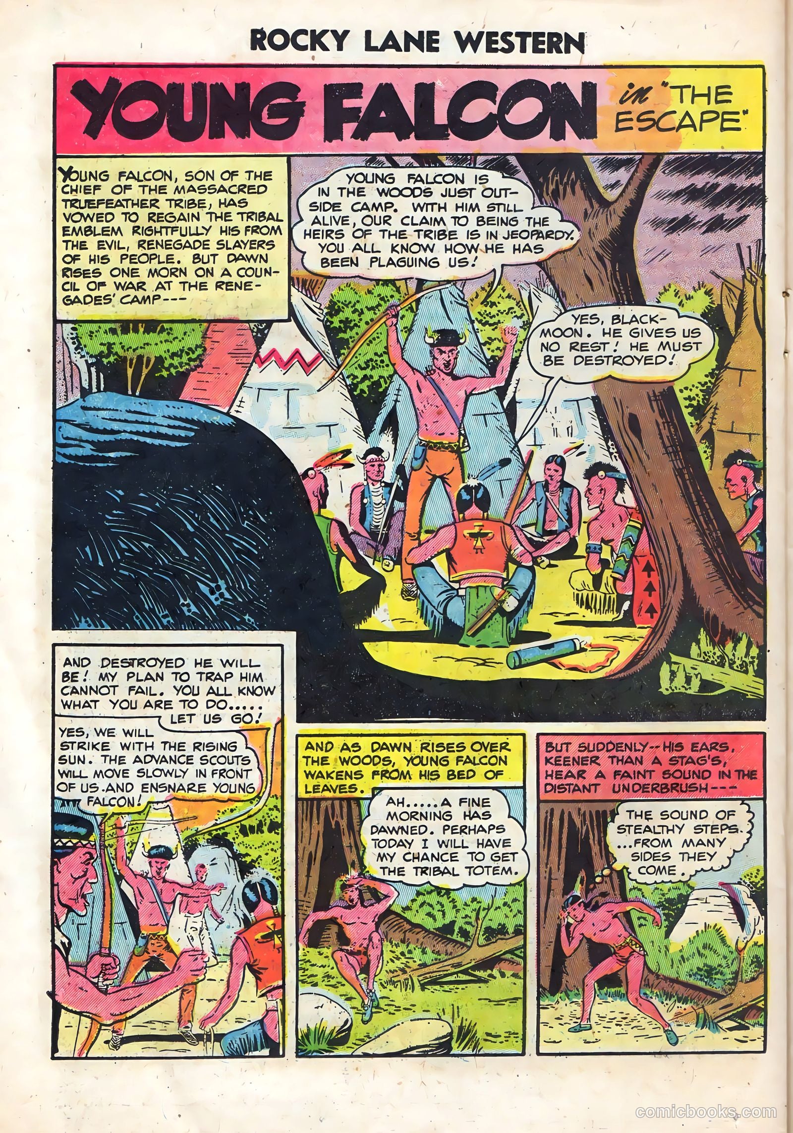 Rocky Lane Western #59 (1954) — page 22 of 36