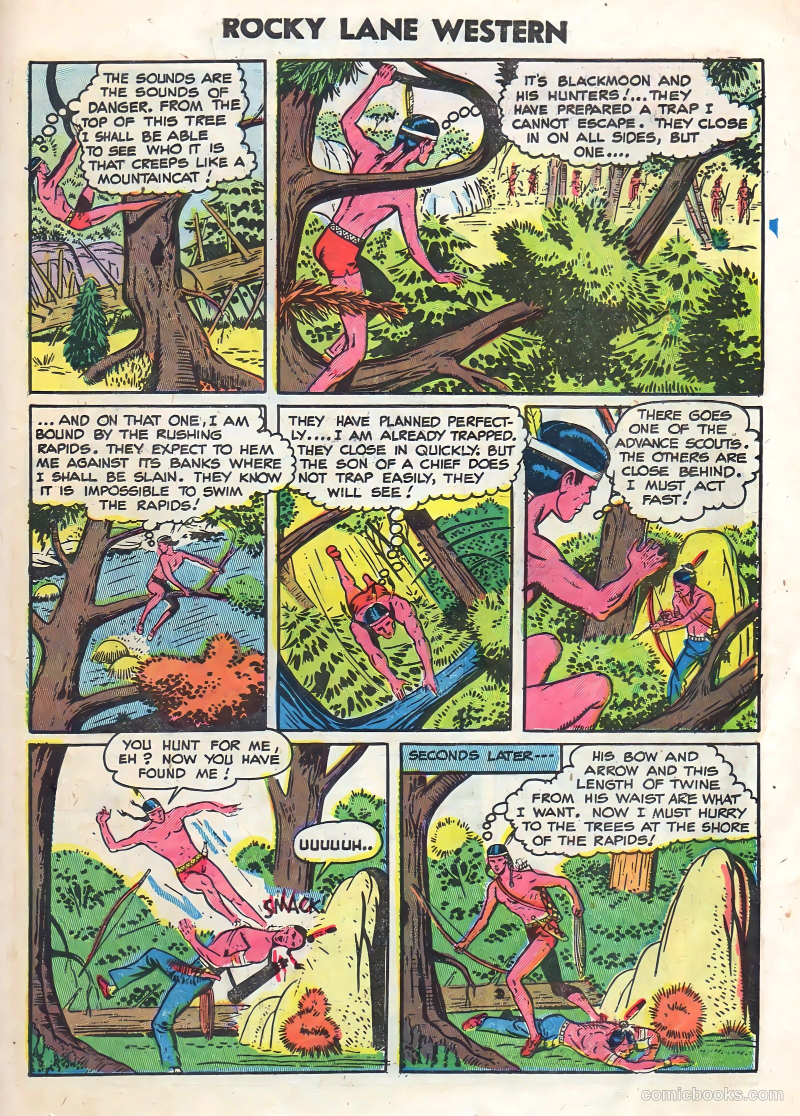 Rocky Lane Western #59 (1954) — page 23 of 36
