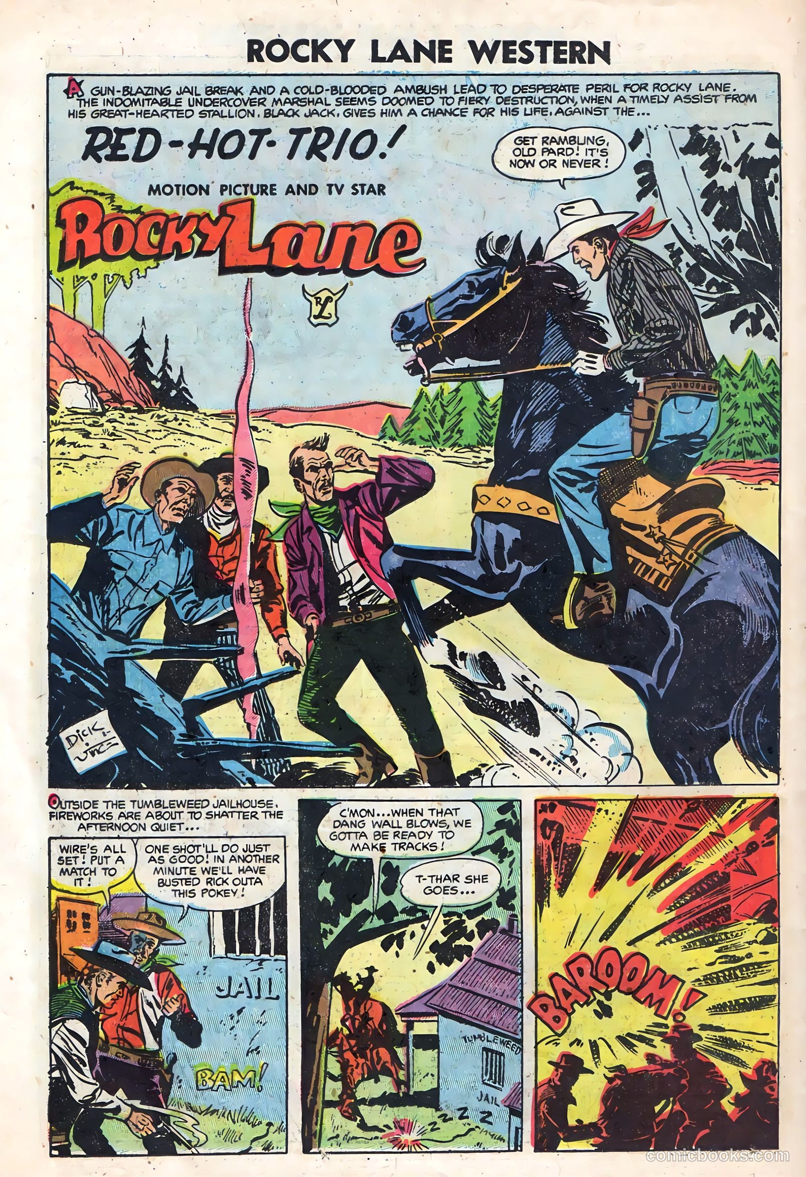 Rocky Lane Western #59 (1954) — page 26 of 36