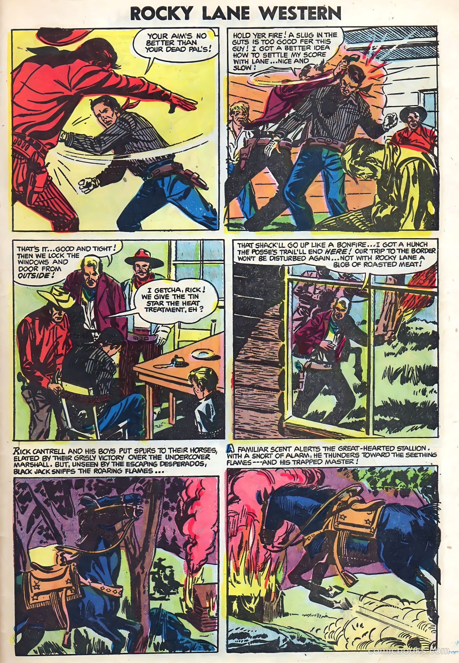 Rocky Lane Western #59 (1954) — page 29 of 36