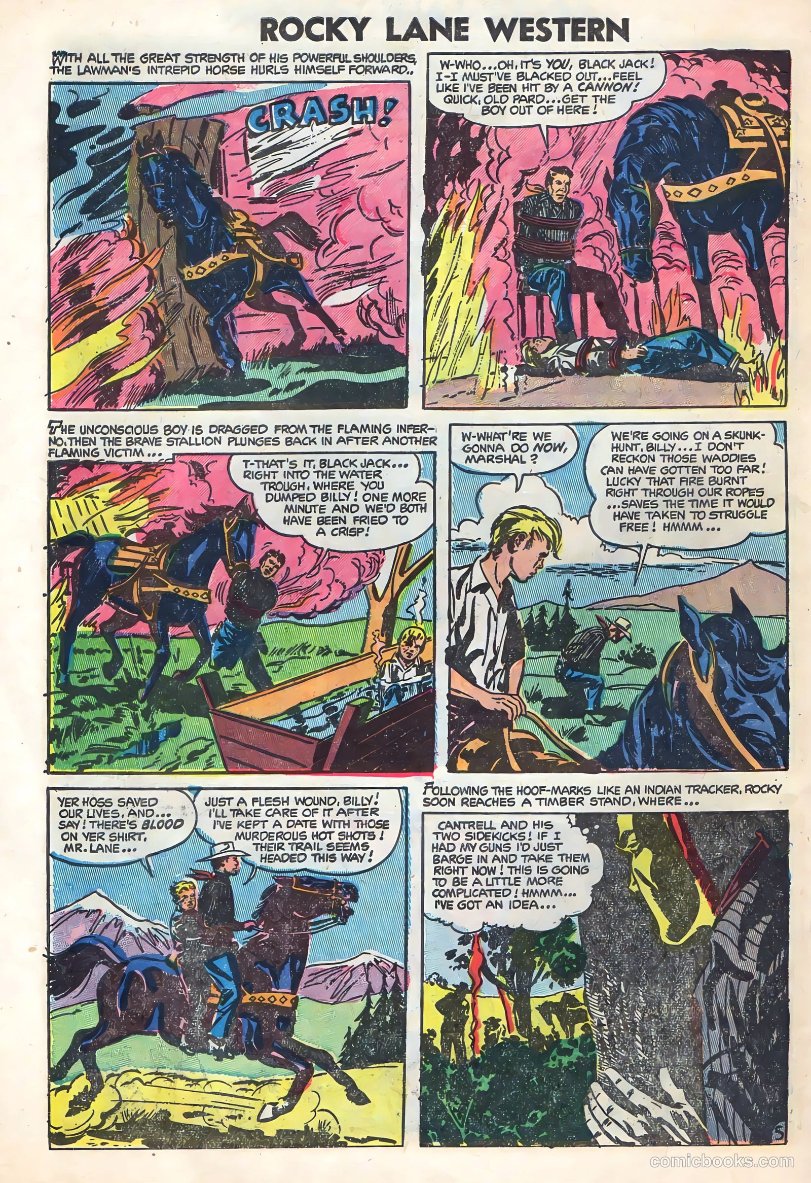 Rocky Lane Western #59 (1954) — page 30 of 36