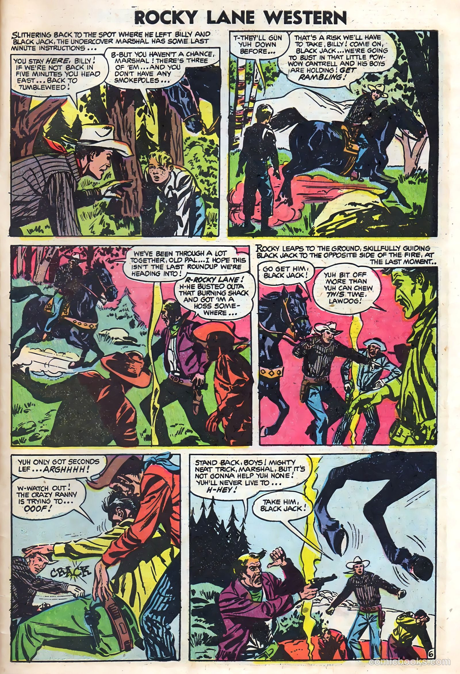 Rocky Lane Western #59 (1954) — page 31 of 36