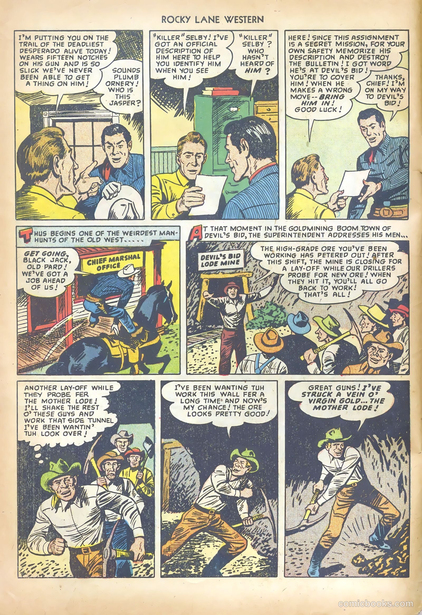Rocky Lane Western #6 (1949) — page 4 of 36