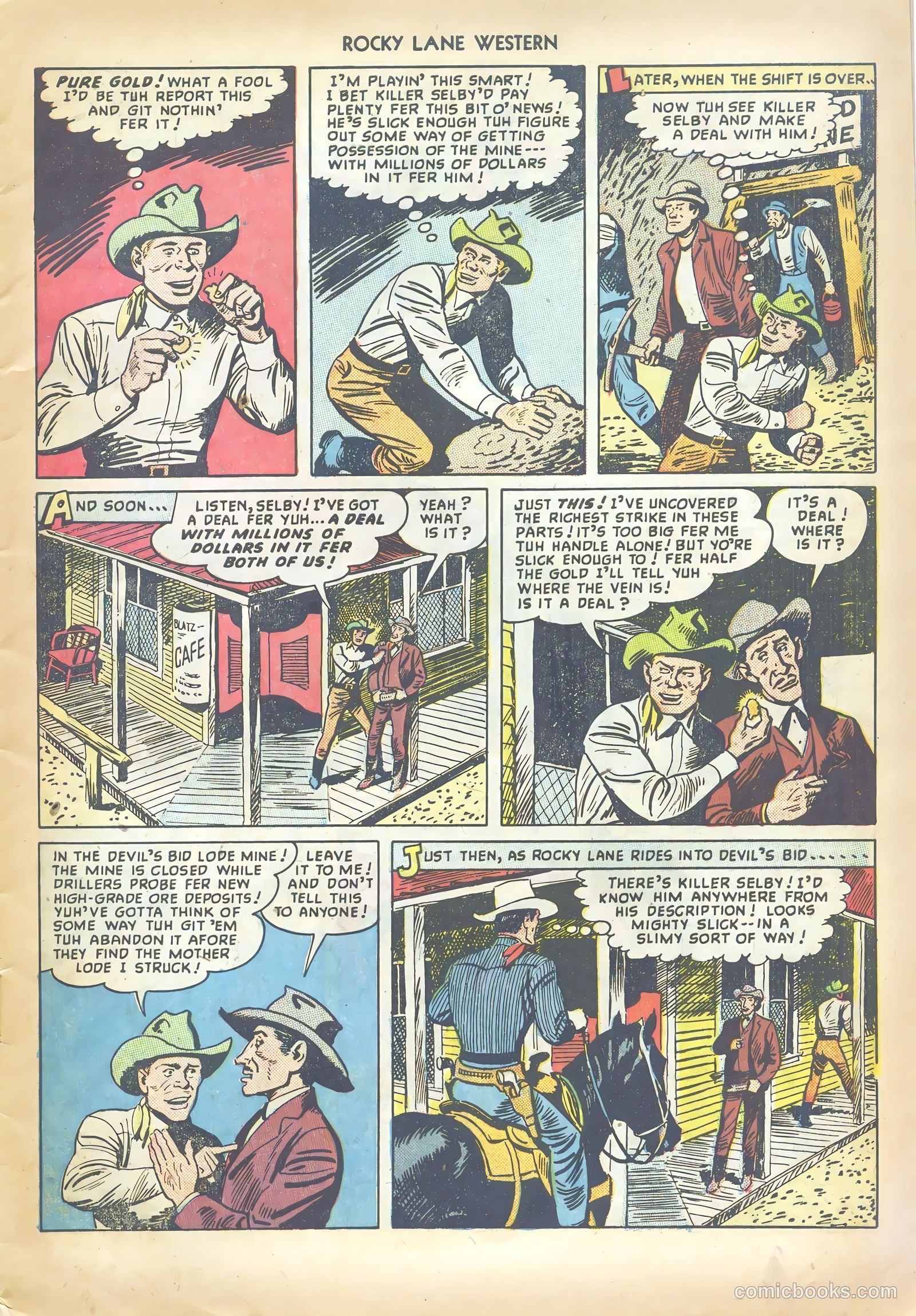 Rocky Lane Western #6 (1949) — page 5 of 36