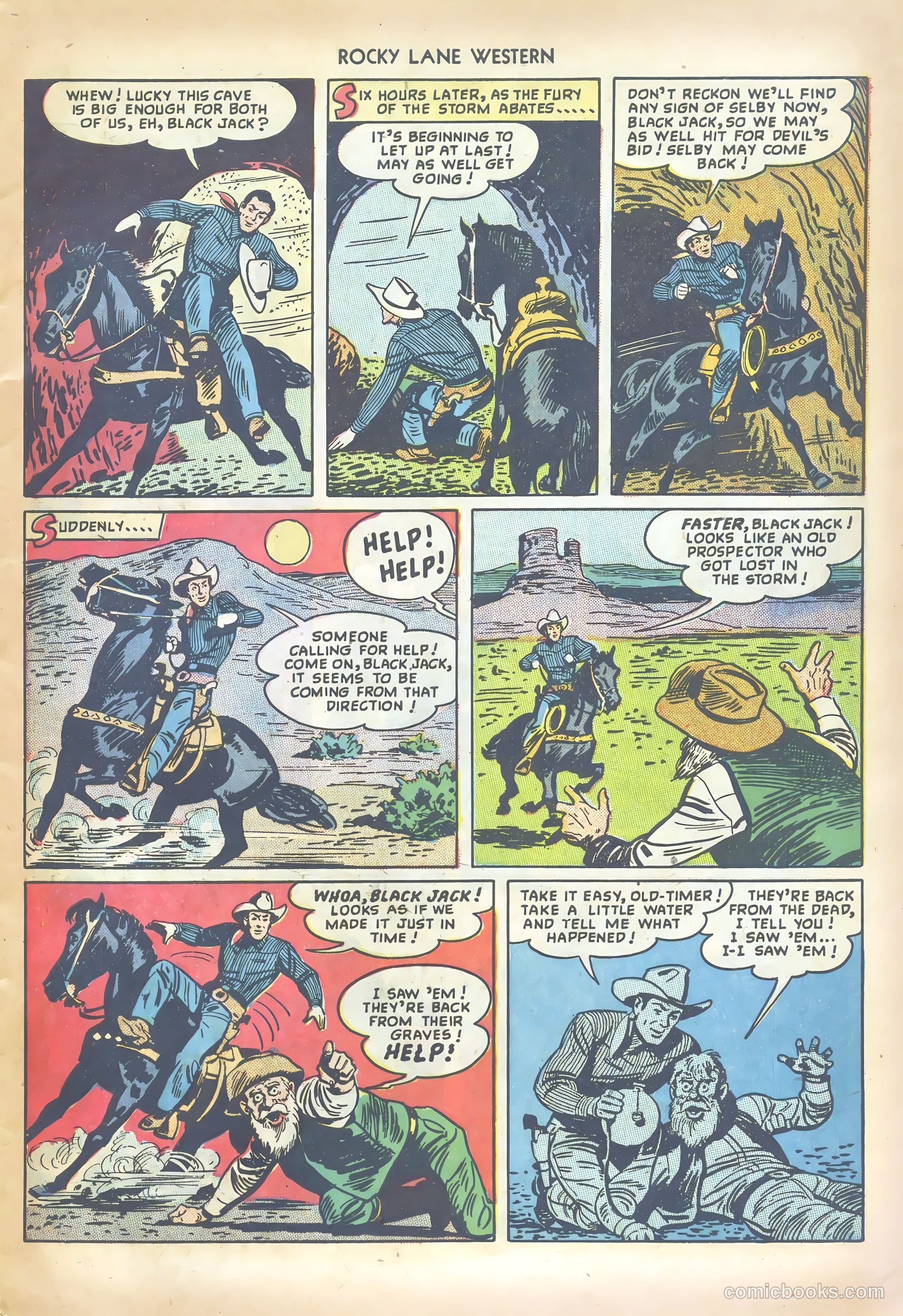 Rocky Lane Western #6 (1949) — page 9 of 36