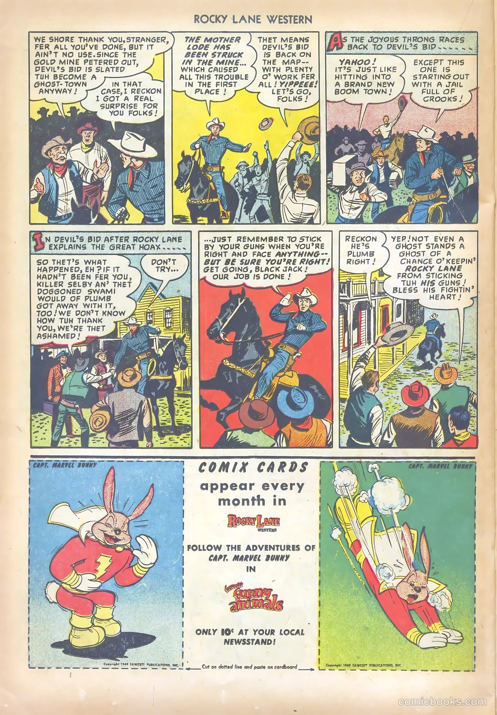 Rocky Lane Western #6 (1949) — page 22 of 36