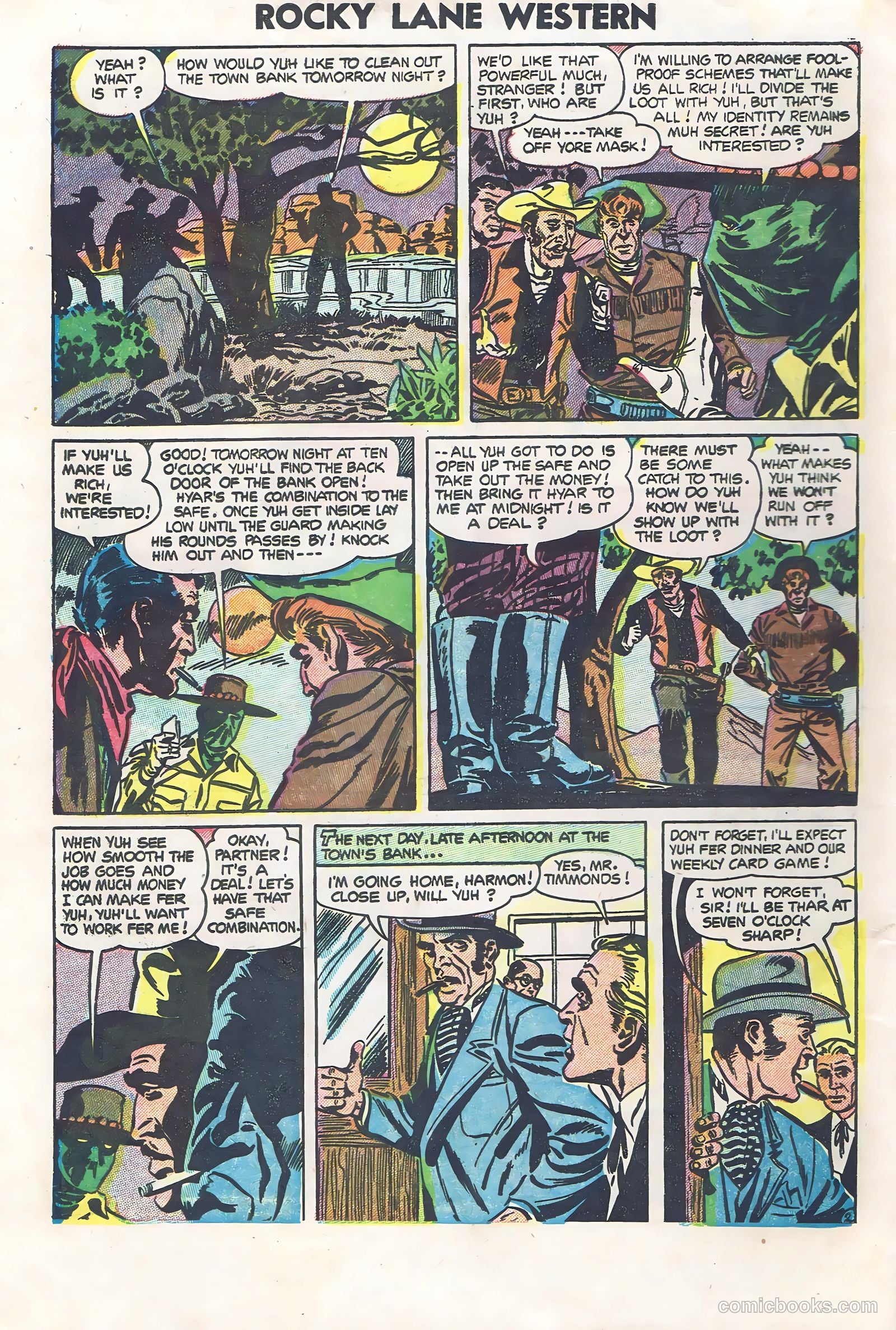 Rocky Lane Western #60 (1954) — page 4 of 36