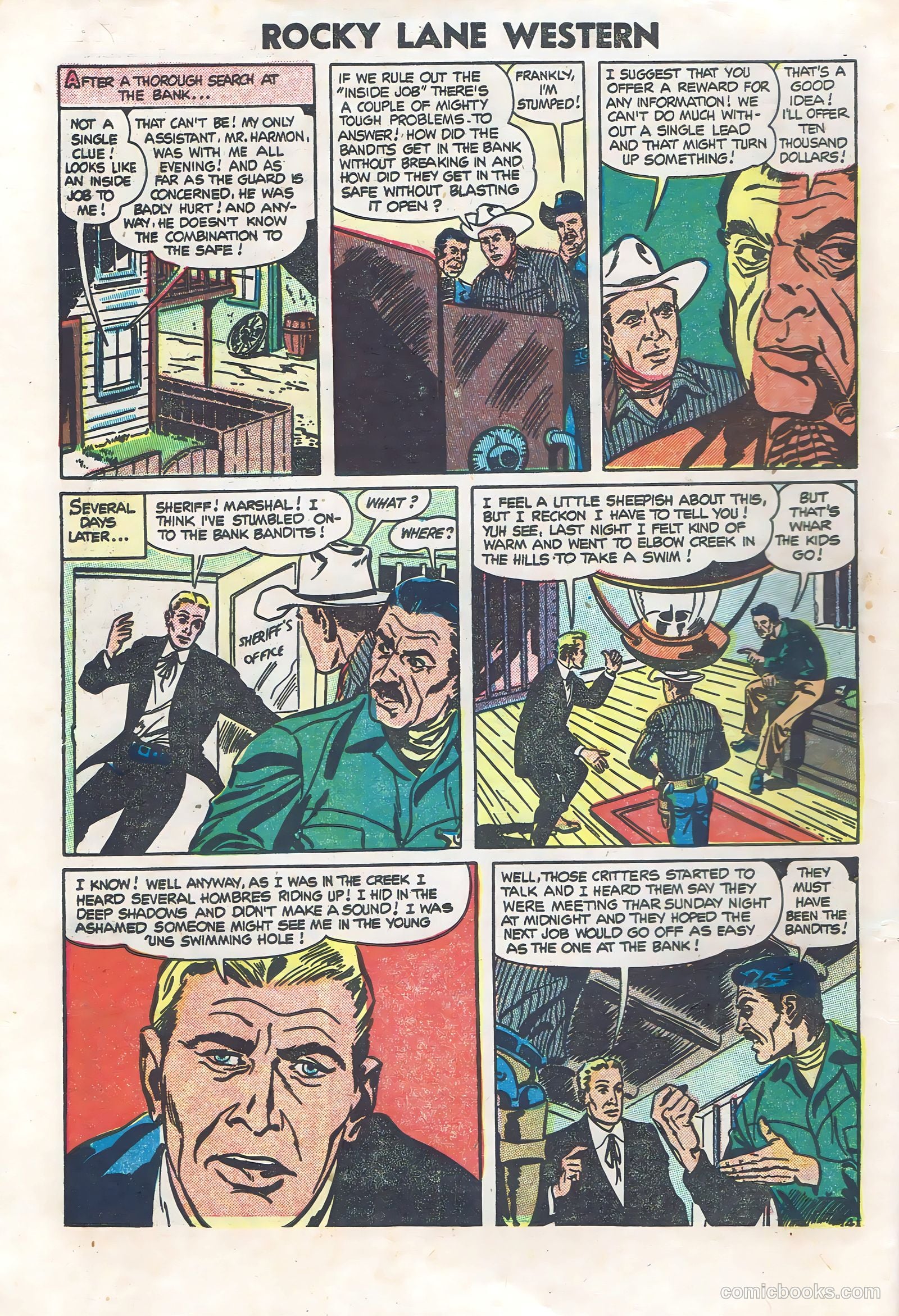Rocky Lane Western #60 (1954) — page 6 of 36