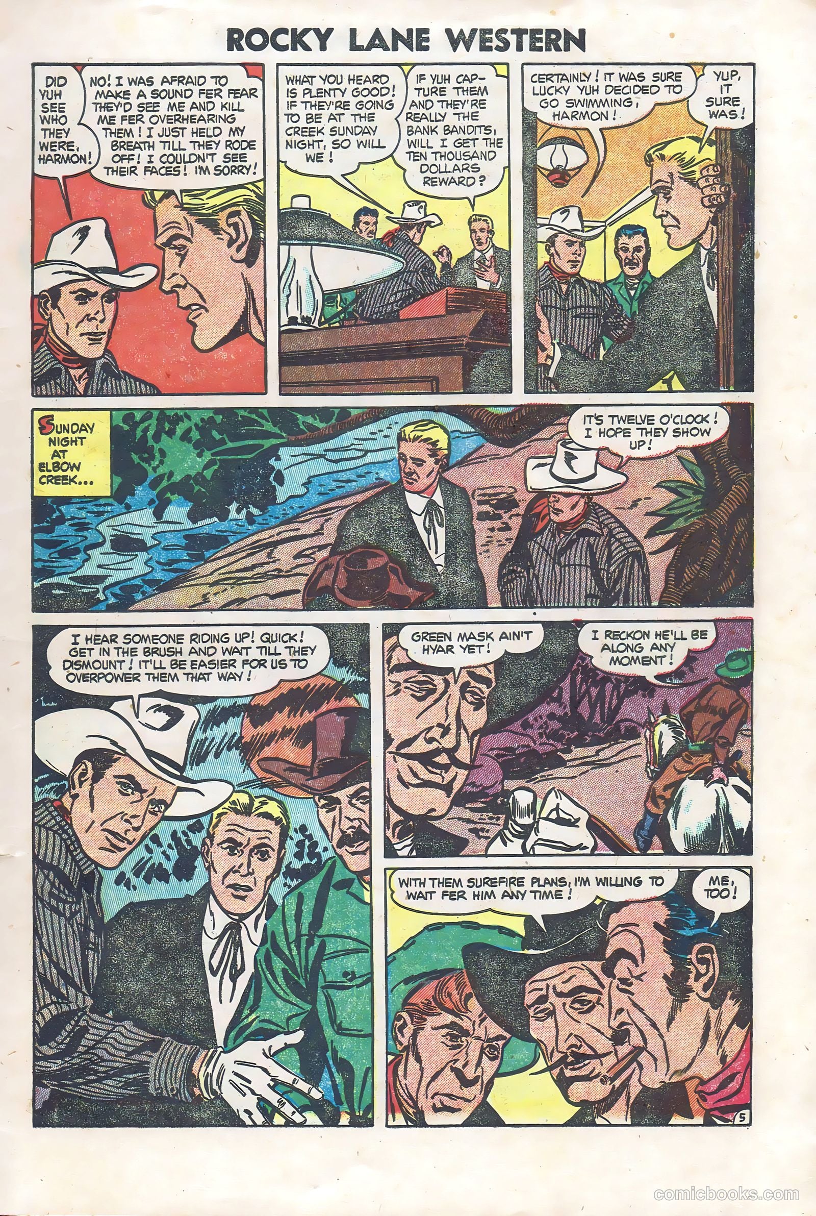 Rocky Lane Western #60 (1954) — page 7 of 36