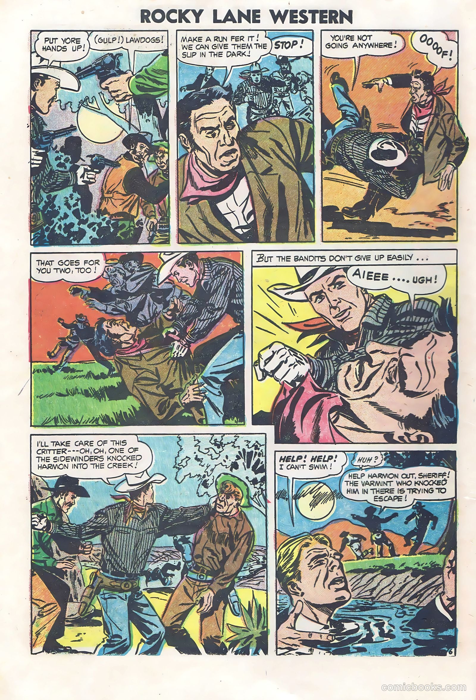 Rocky Lane Western #60 (1954) — page 8 of 36