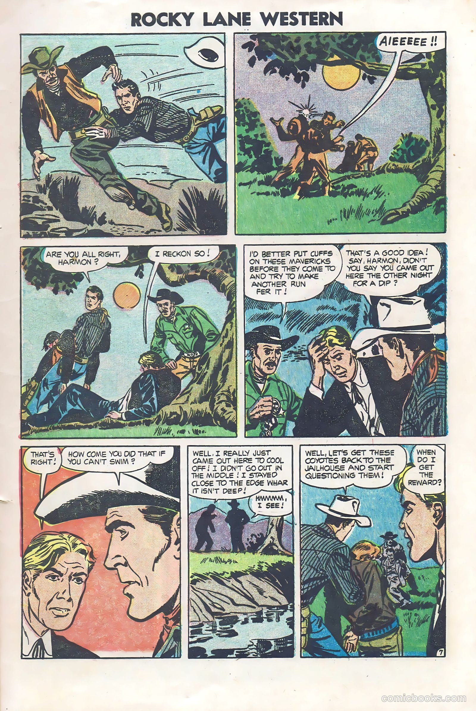 Rocky Lane Western #60 (1954) — page 9 of 36