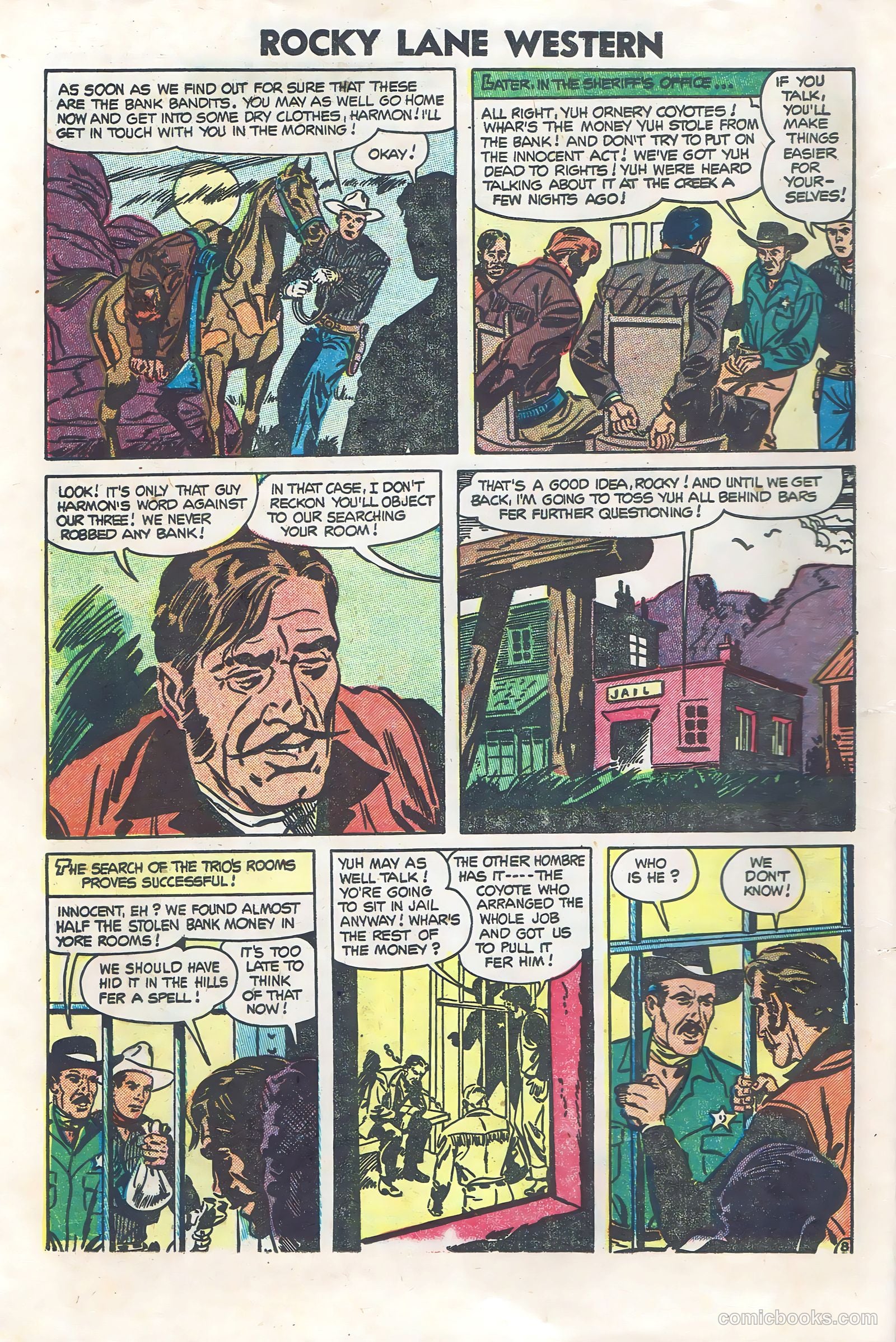 Rocky Lane Western #60 (1954) — page 10 of 36