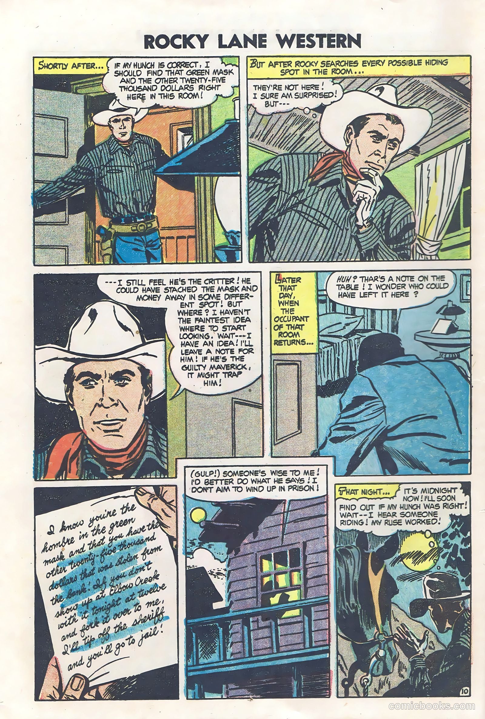 Rocky Lane Western #60 (1954) — page 12 of 36