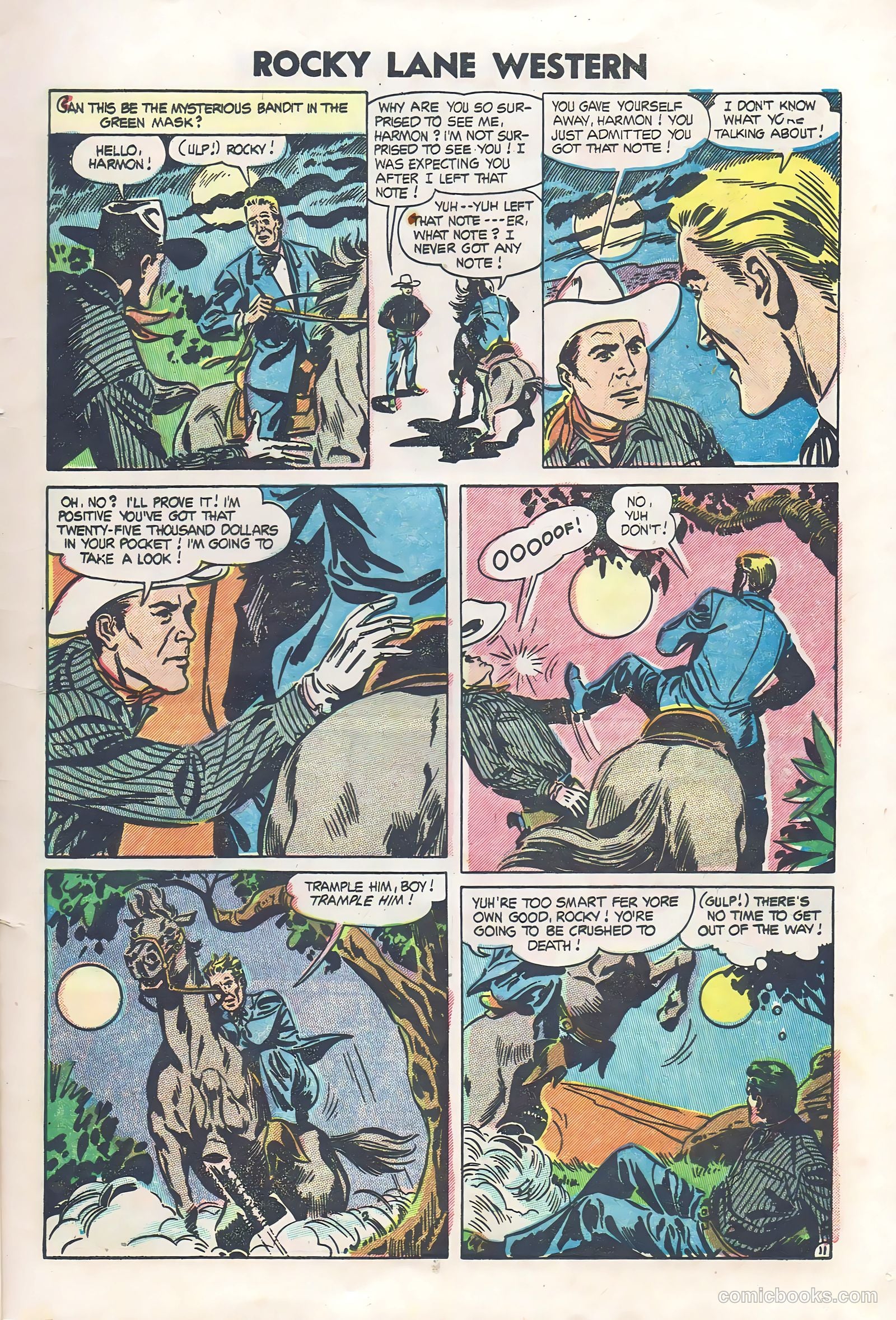Rocky Lane Western #60 (1954) — page 13 of 36