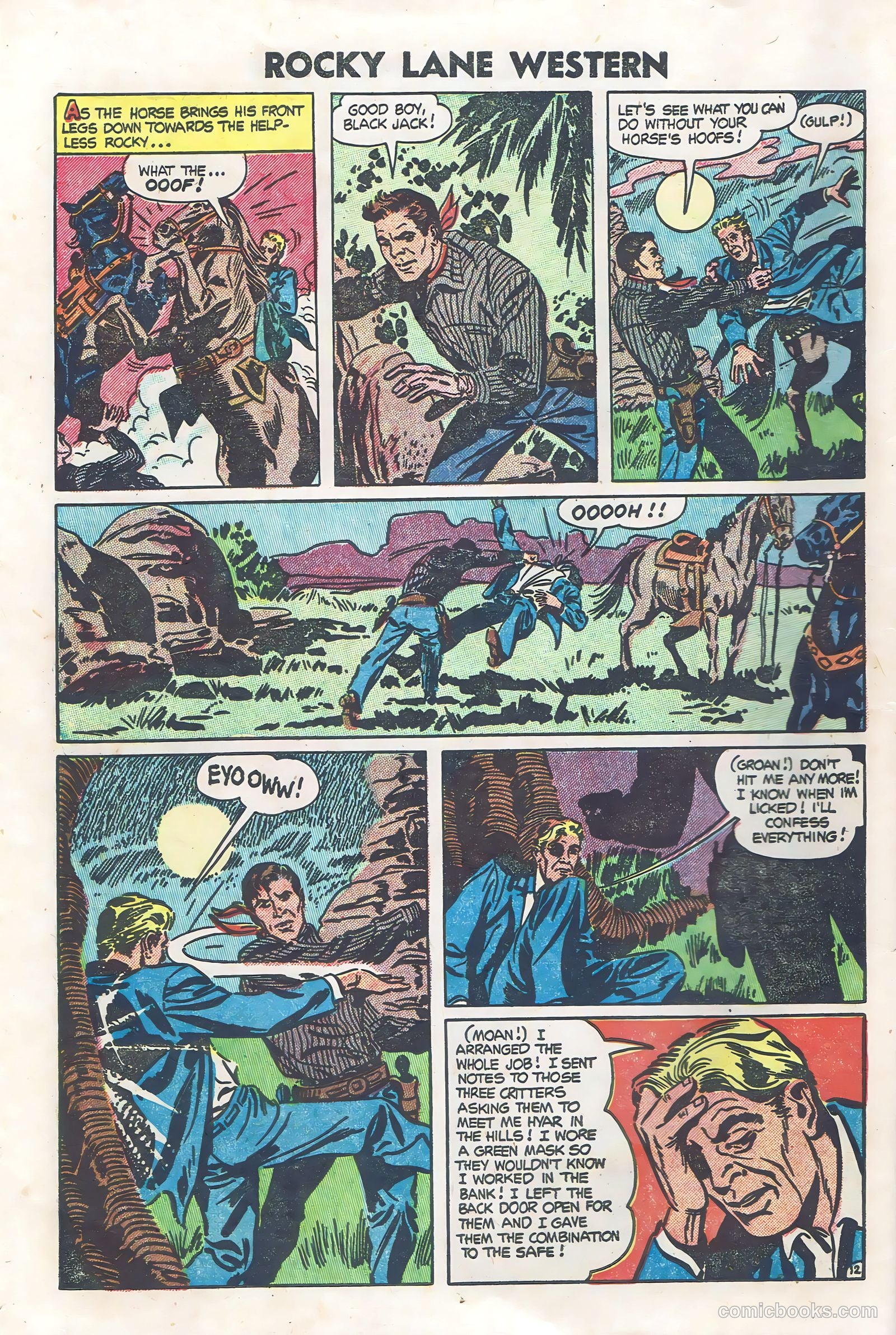 Rocky Lane Western #60 (1954) — page 14 of 36