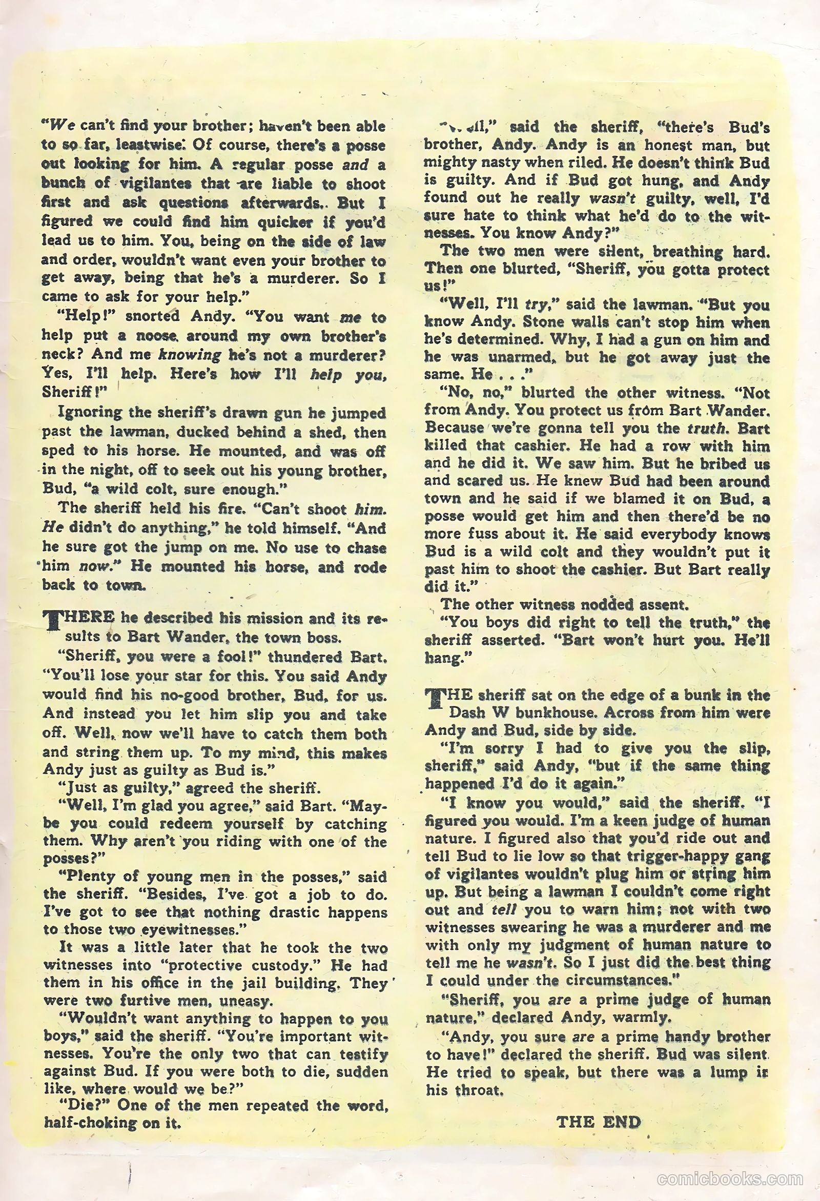 Rocky Lane Western #60 (1954) — page 17 of 36