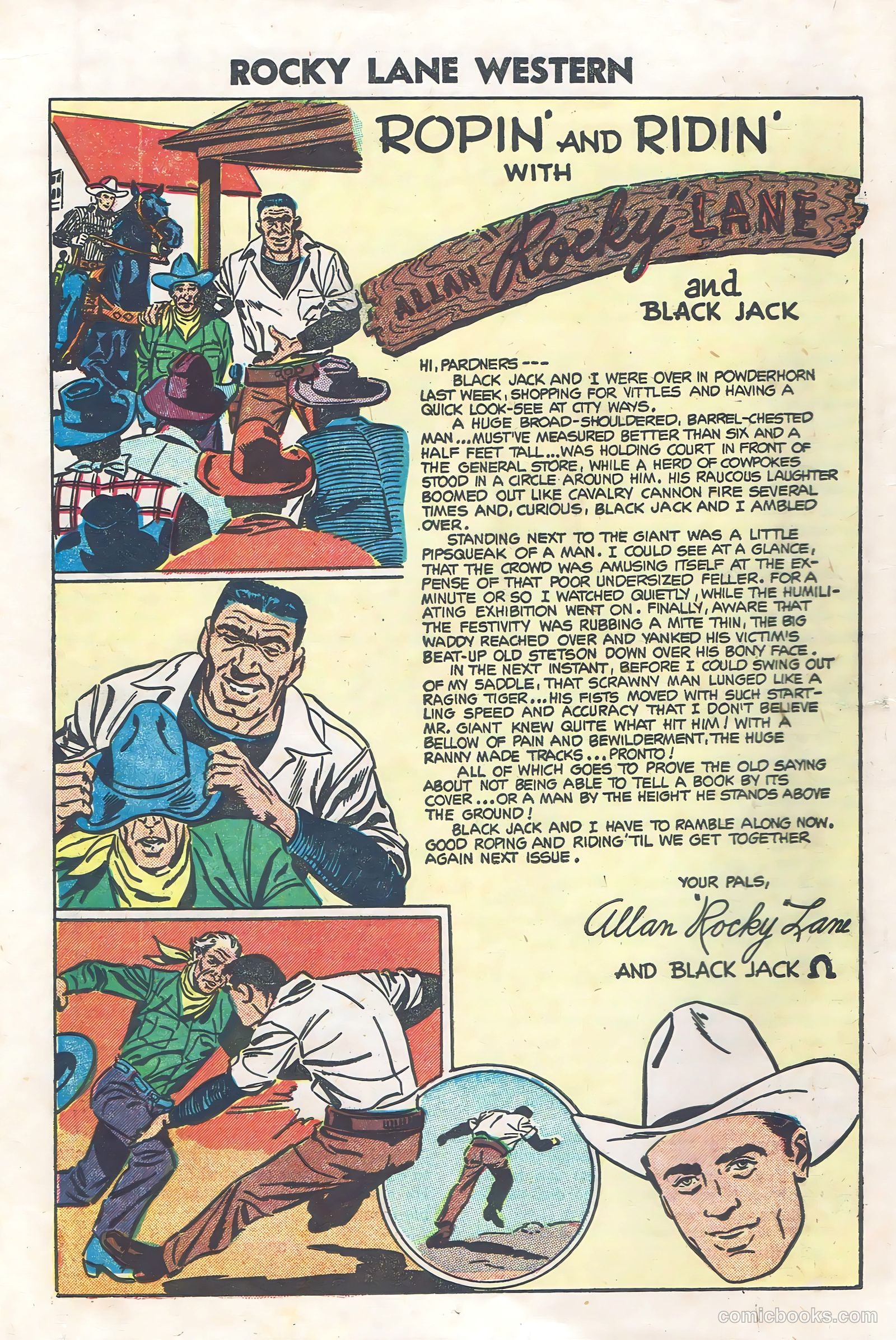 Rocky Lane Western #60 (1954) — page 18 of 36