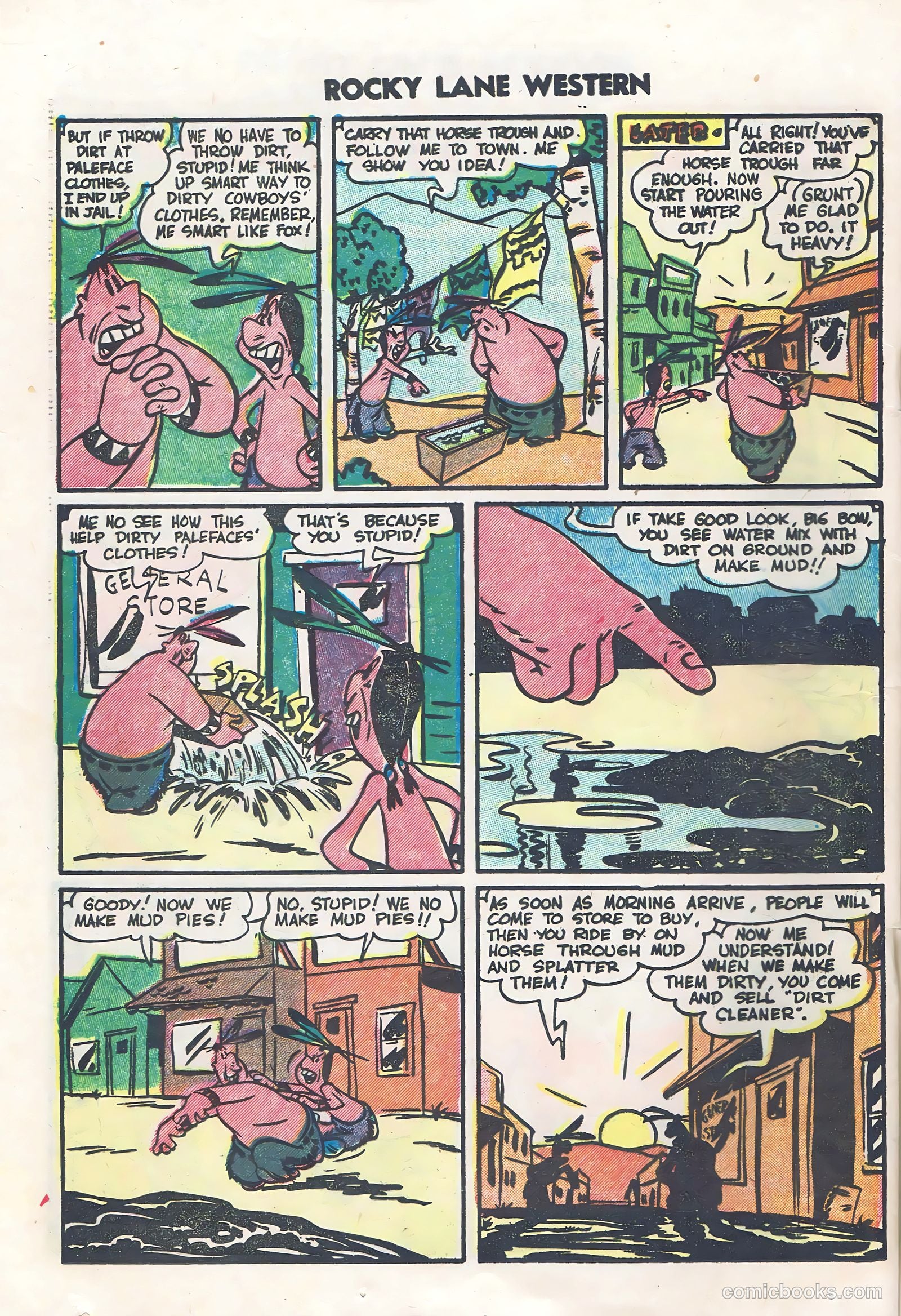Rocky Lane Western #60 (1954) — page 20 of 36