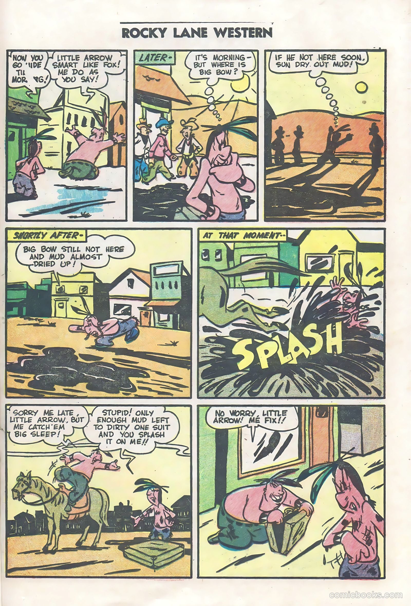 Rocky Lane Western #60 (1954) — page 21 of 36