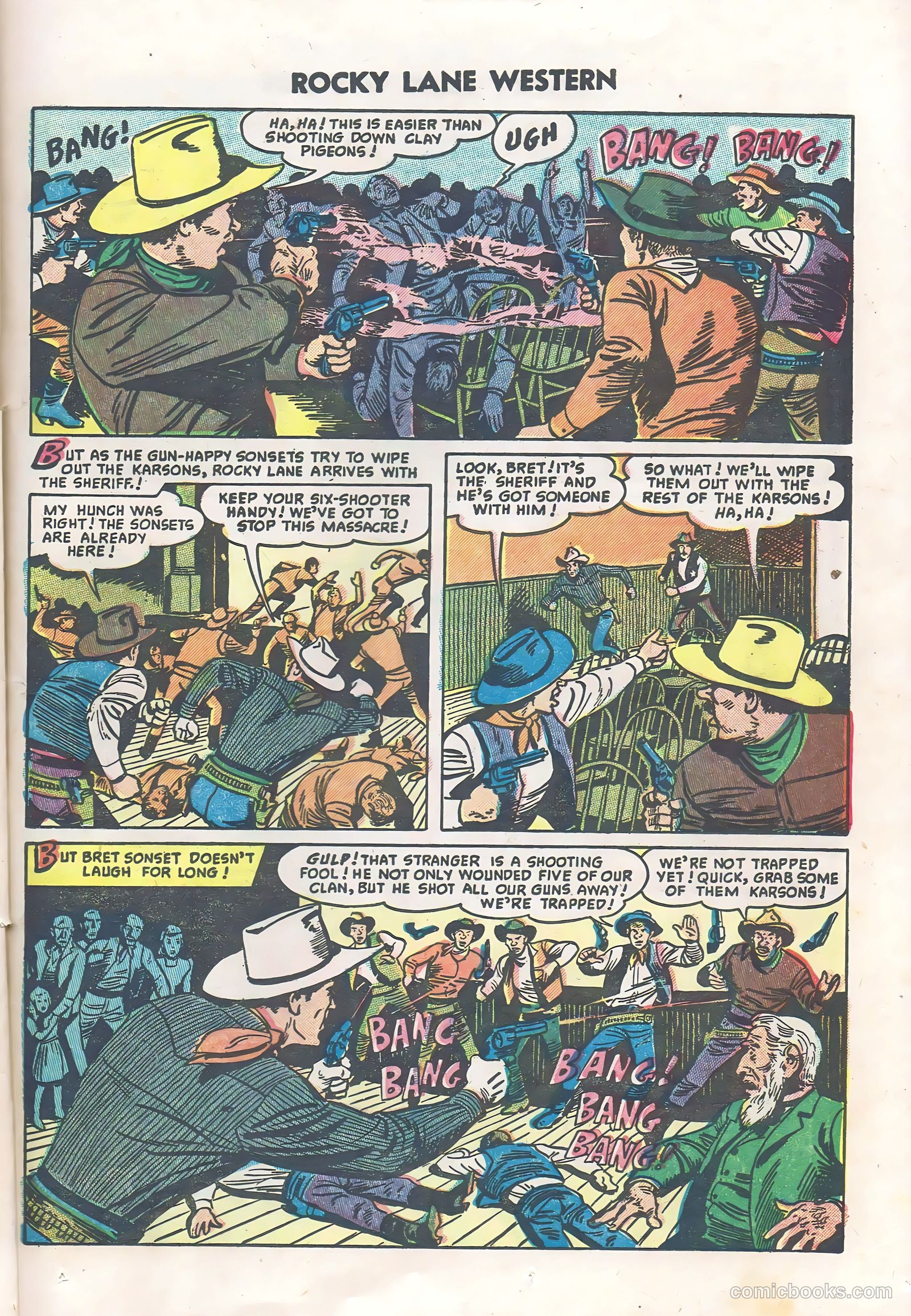 Rocky Lane Western #60 (1954) — page 25 of 36