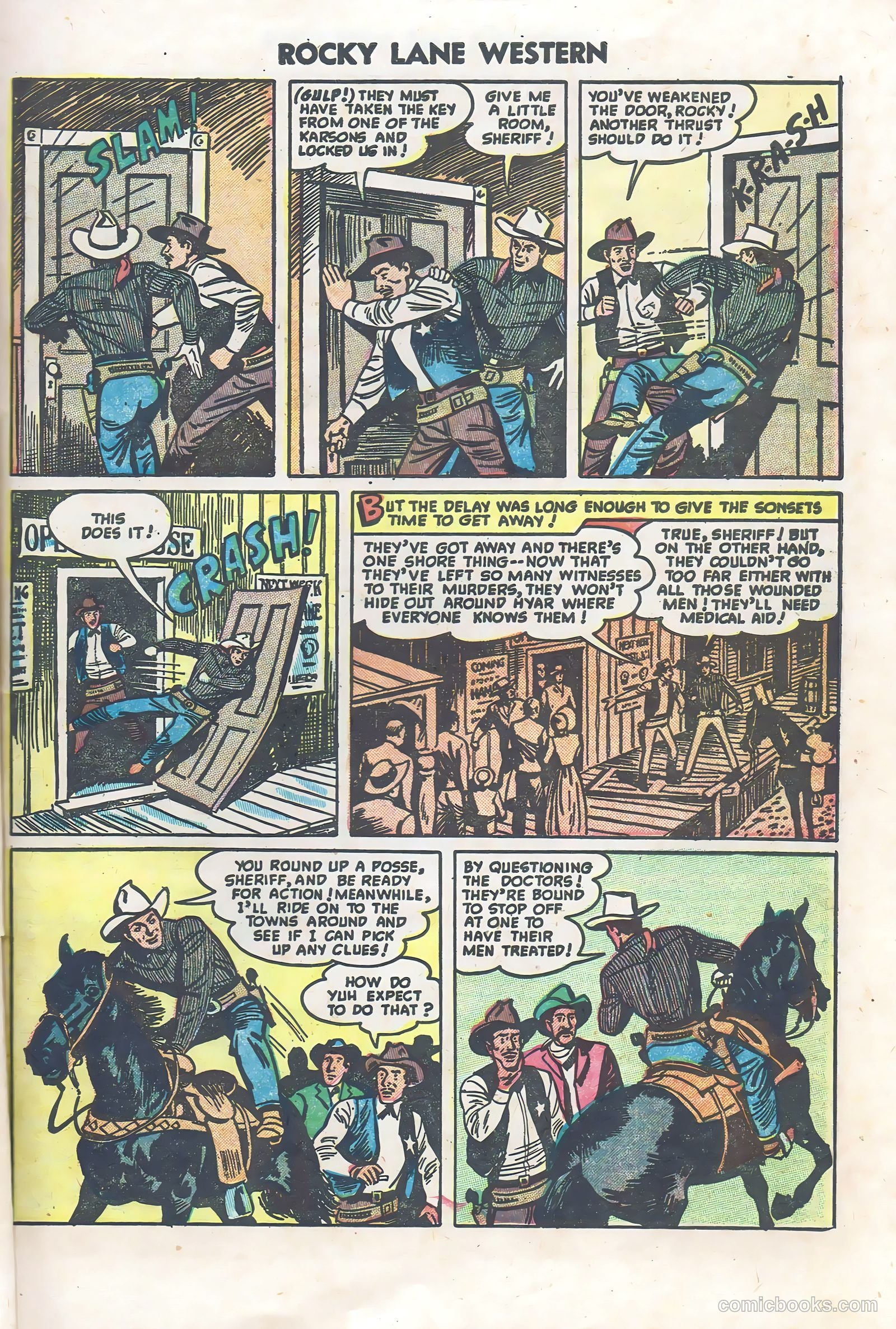 Rocky Lane Western #60 (1954) — page 27 of 36