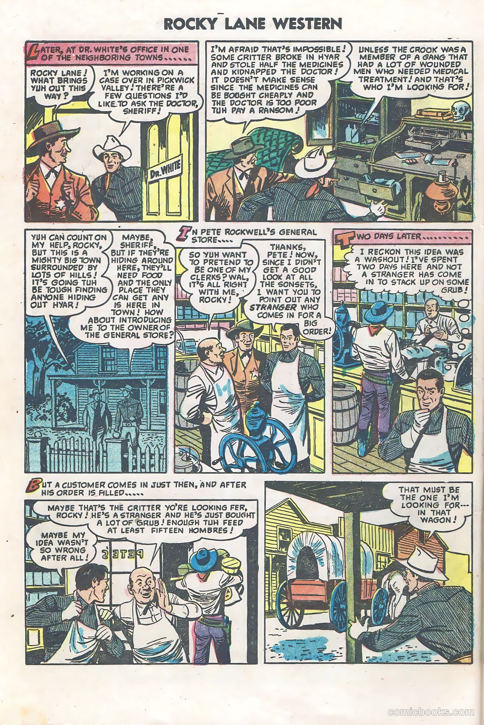 Rocky Lane Western #60 (1954) — page 28 of 36