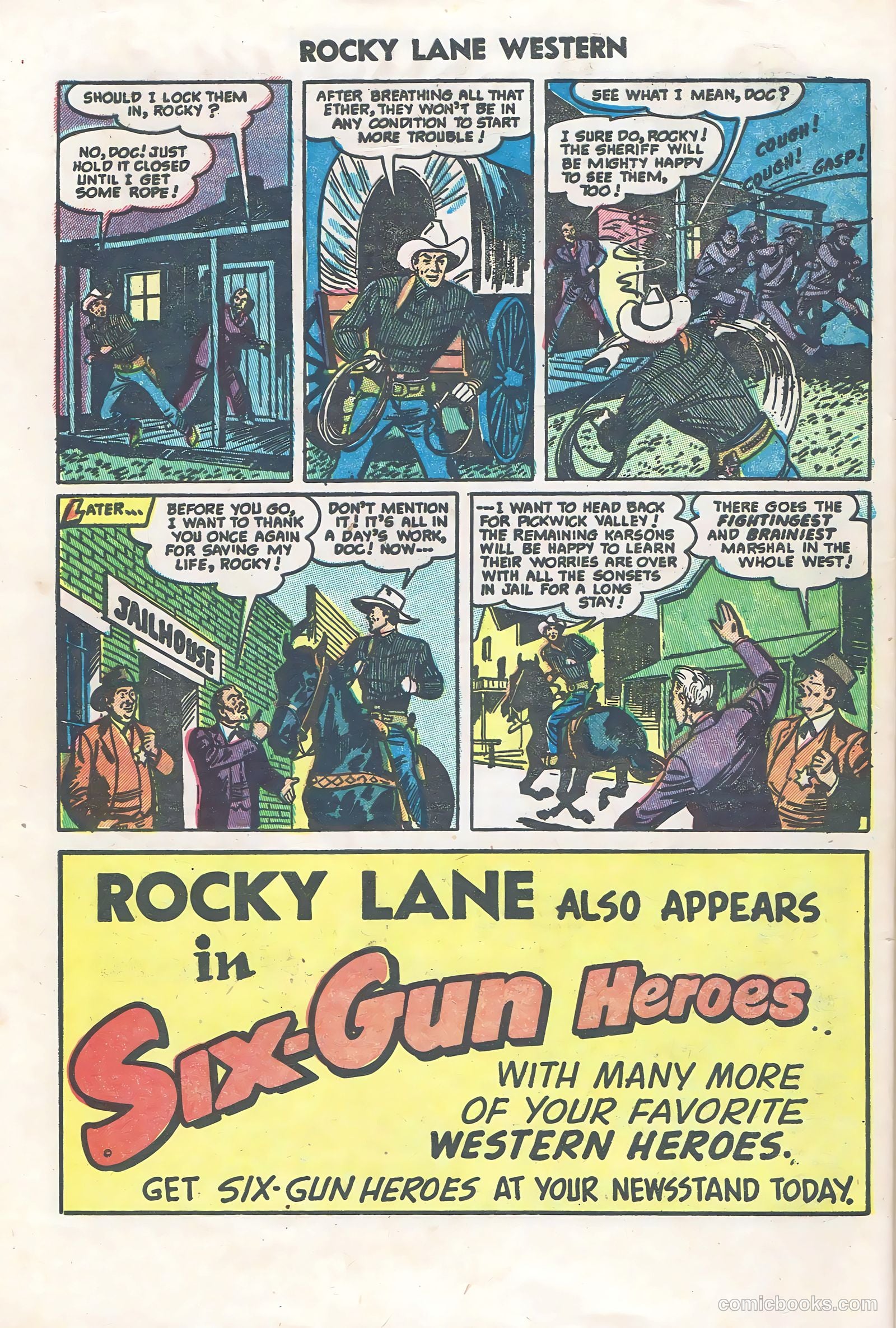 Rocky Lane Western #60 (1954) — page 32 of 36