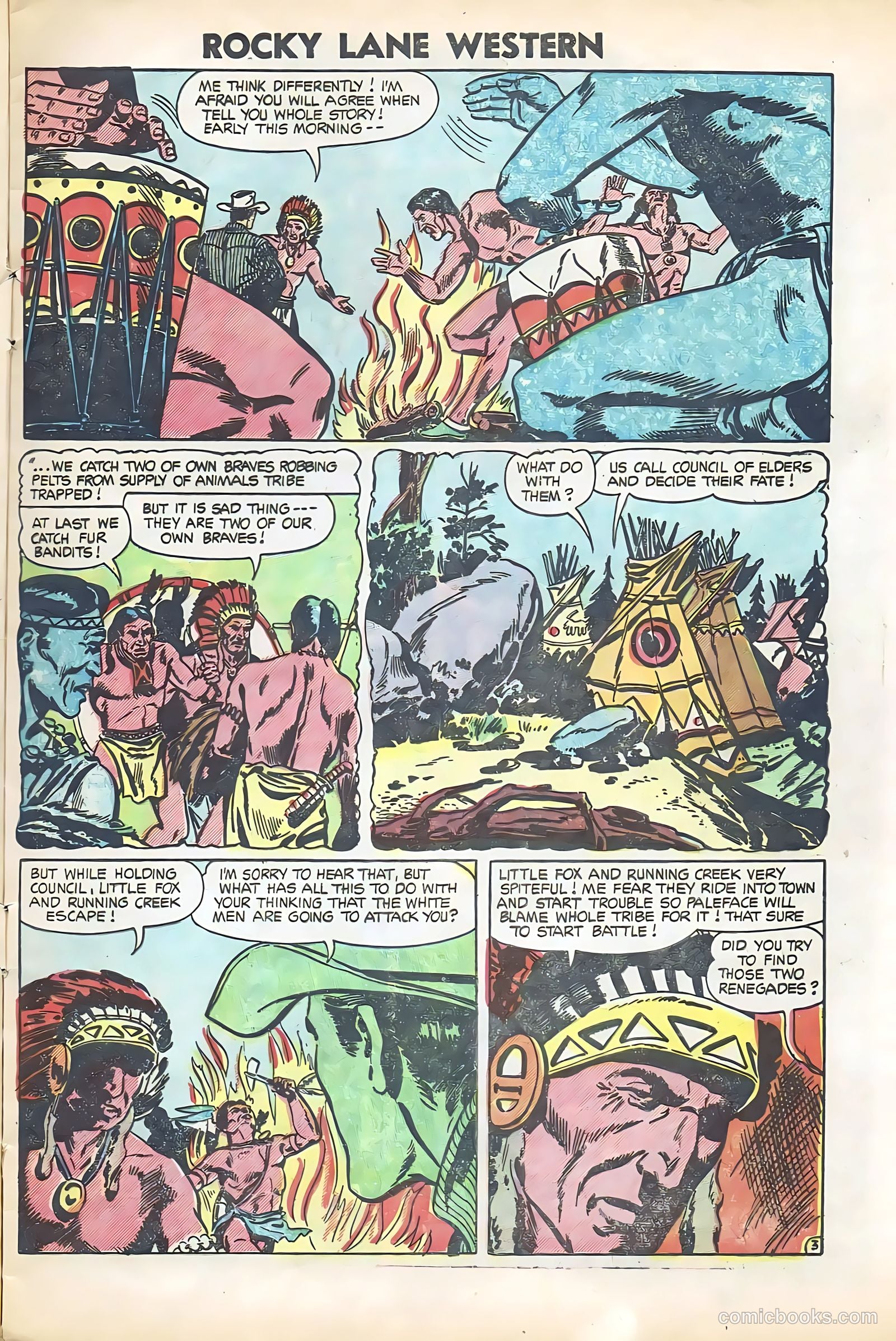 Rocky Lane Western #61 (1951) — page 5 of 36