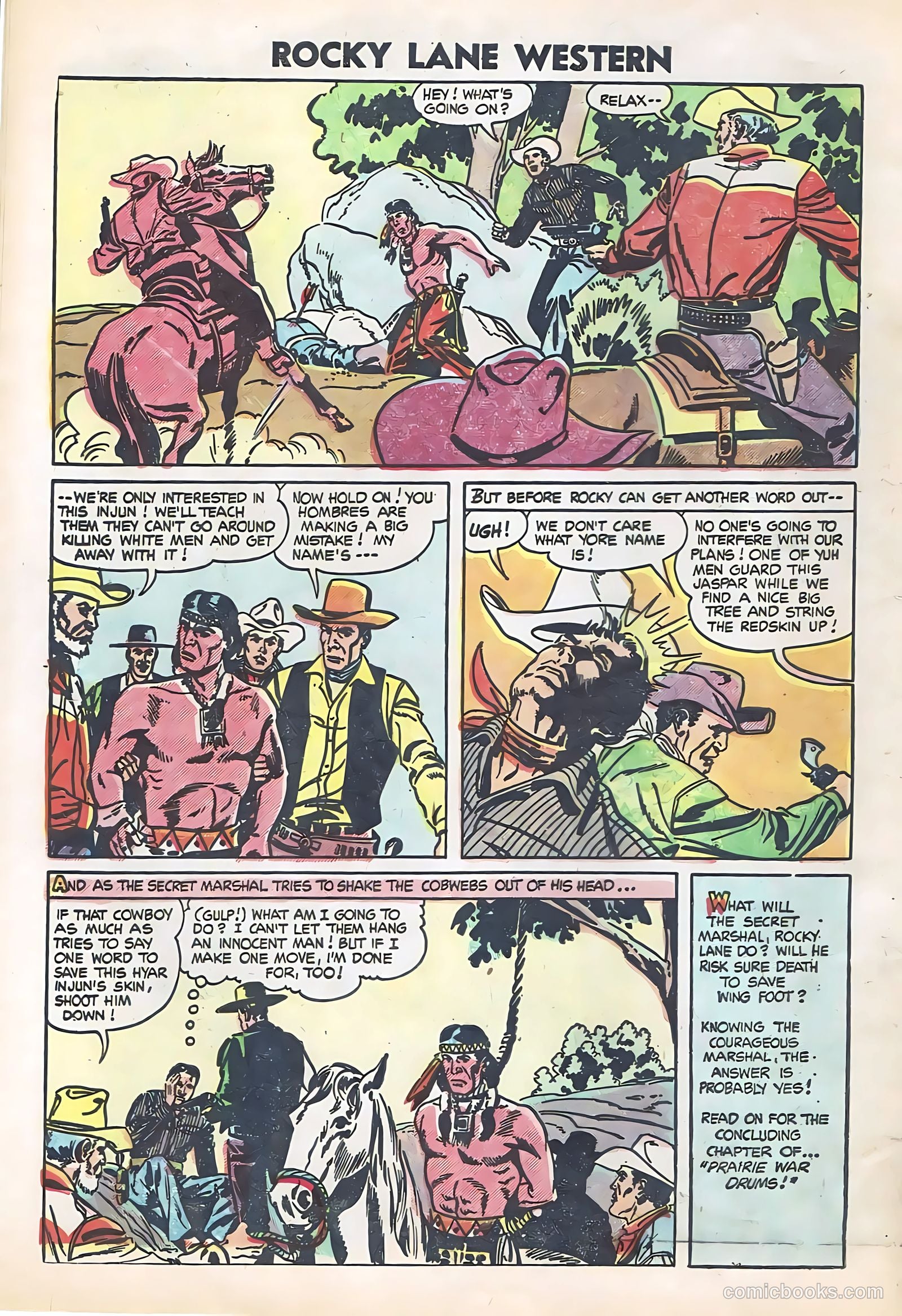 Rocky Lane Western #61 (1951) — page 8 of 36