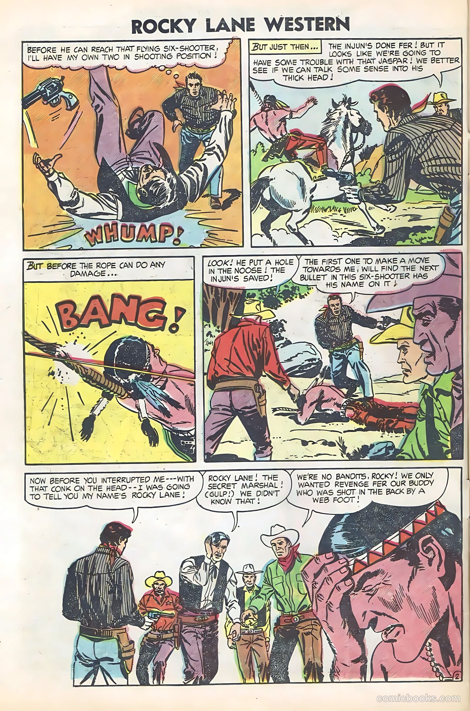 Rocky Lane Western #61 (1951) — page 10 of 36