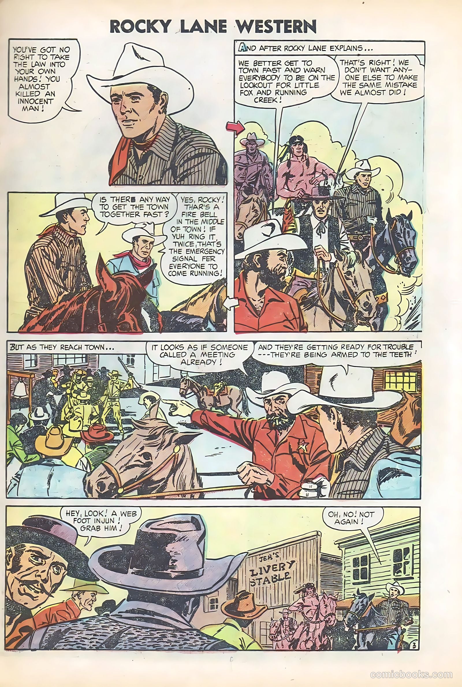 Rocky Lane Western #61 (1951) — page 11 of 36