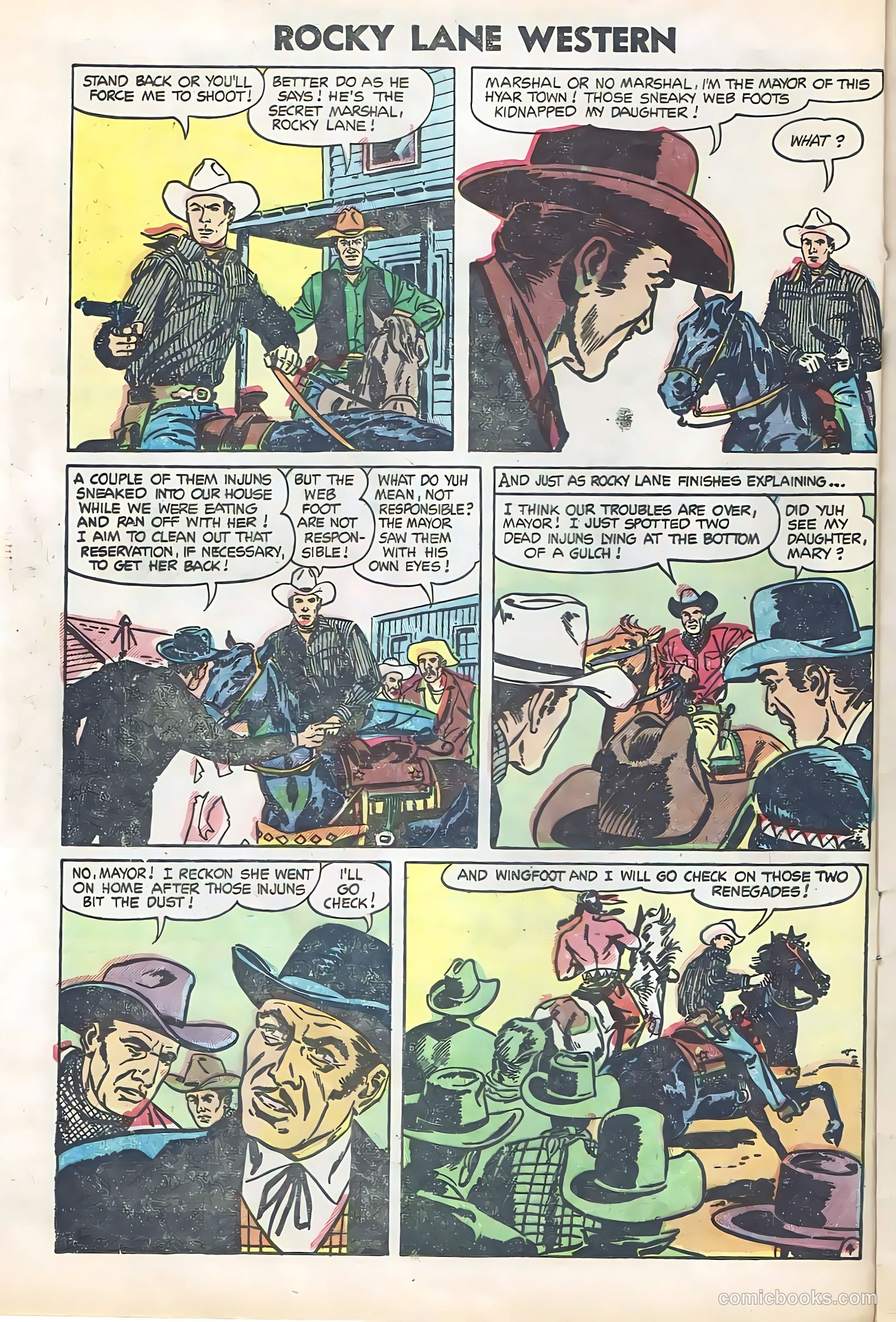 Rocky Lane Western #61 (1951) — page 12 of 36