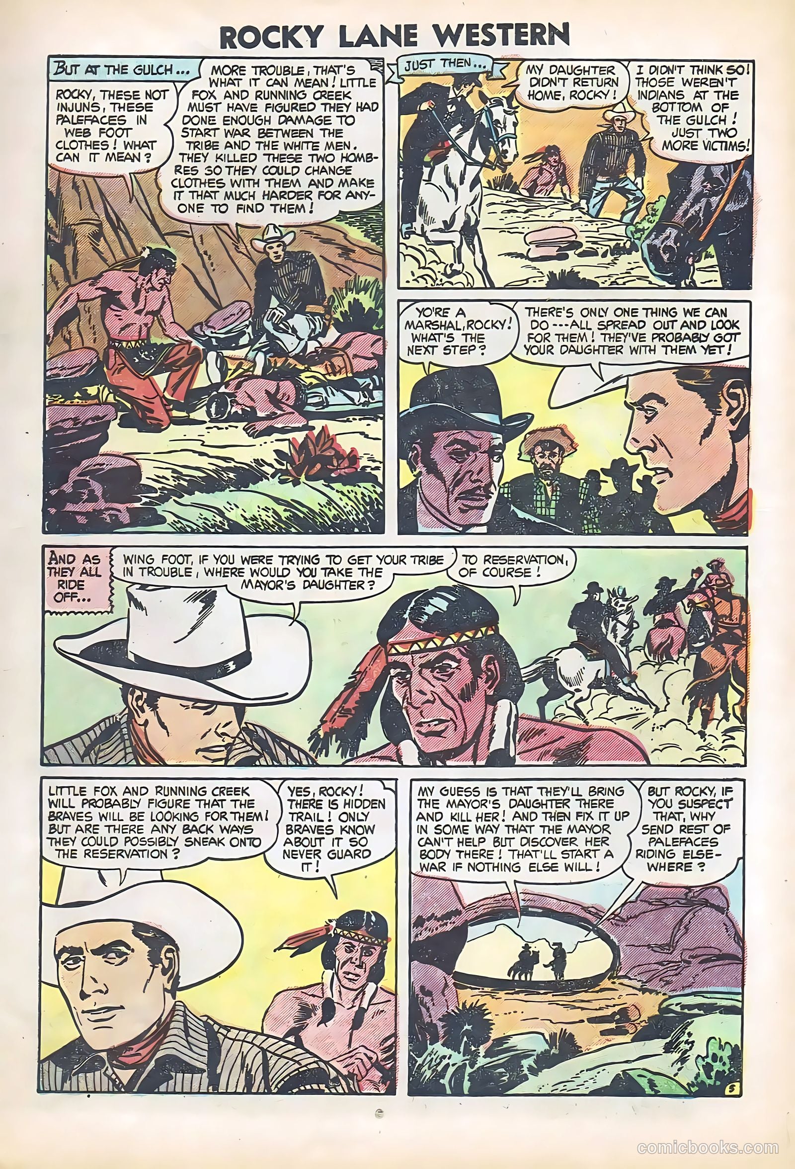 Rocky Lane Western #61 (1951) — page 13 of 36
