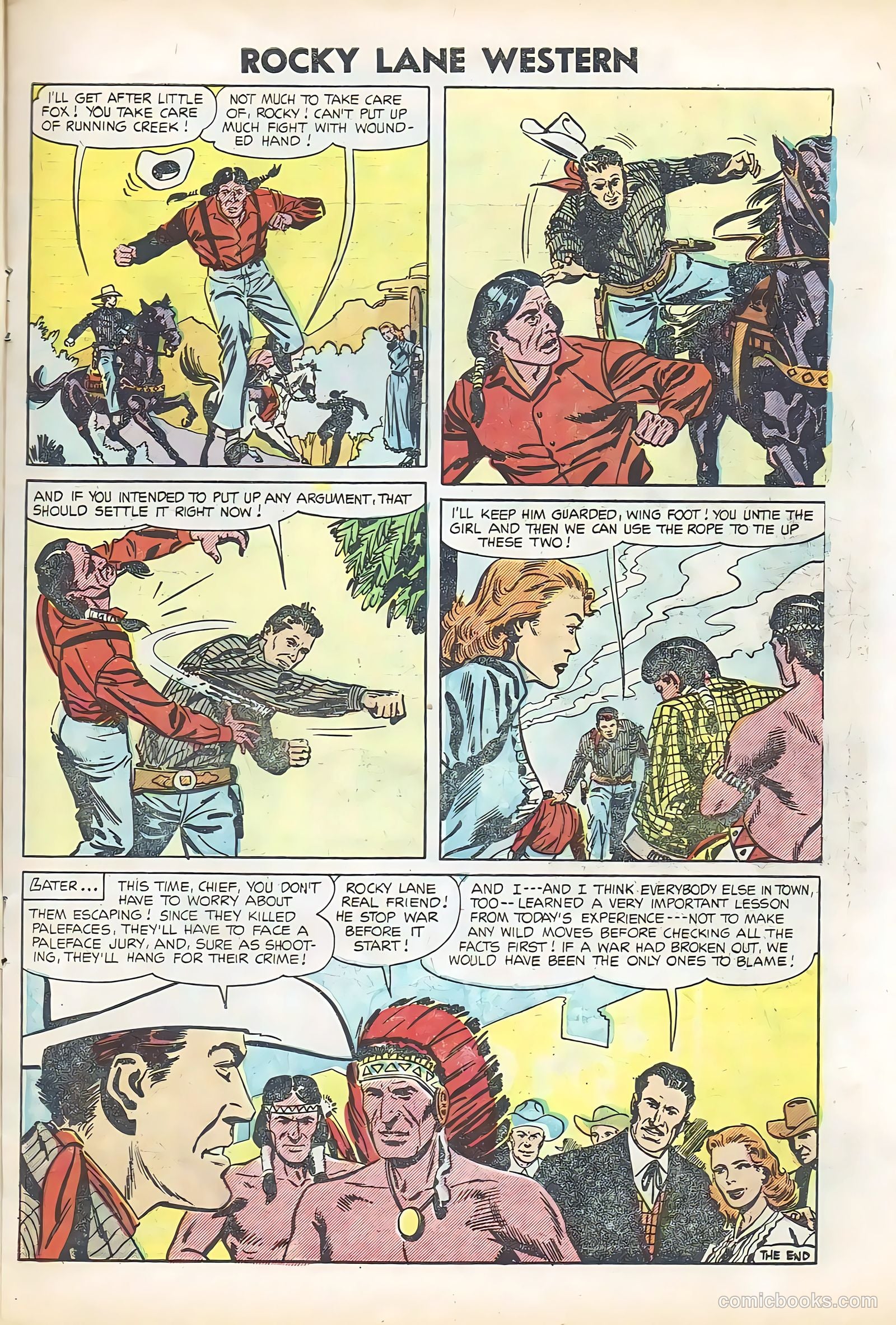 Rocky Lane Western #61 (1951) — page 15 of 36