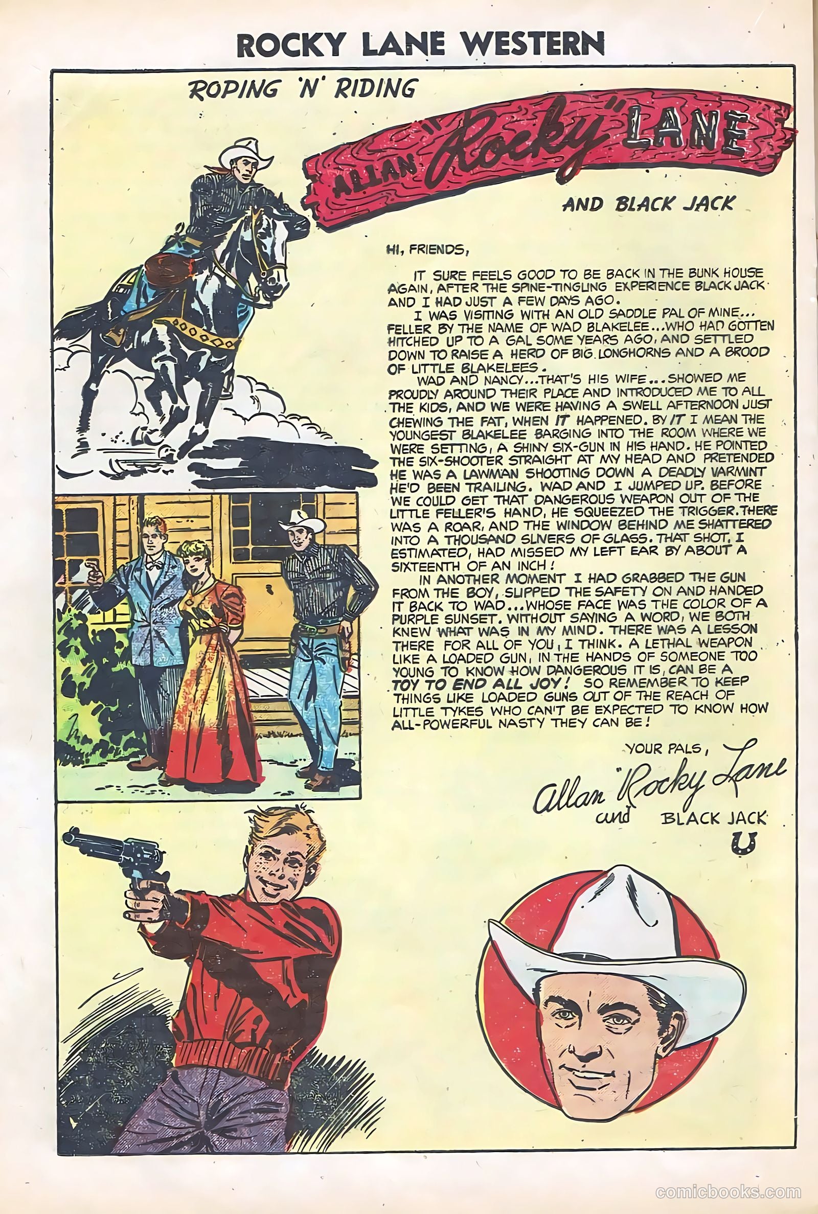 Rocky Lane Western #61 (1951) — page 20 of 36