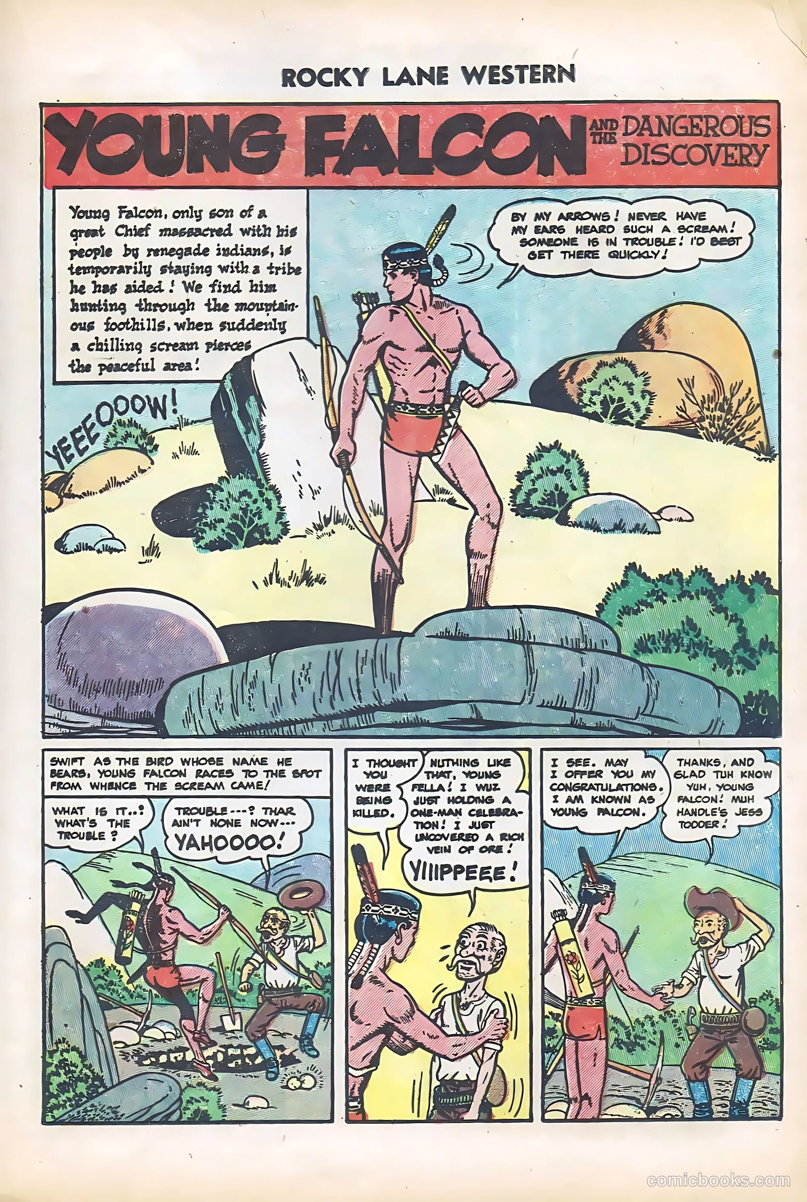 Rocky Lane Western #61 (1951) — page 21 of 36