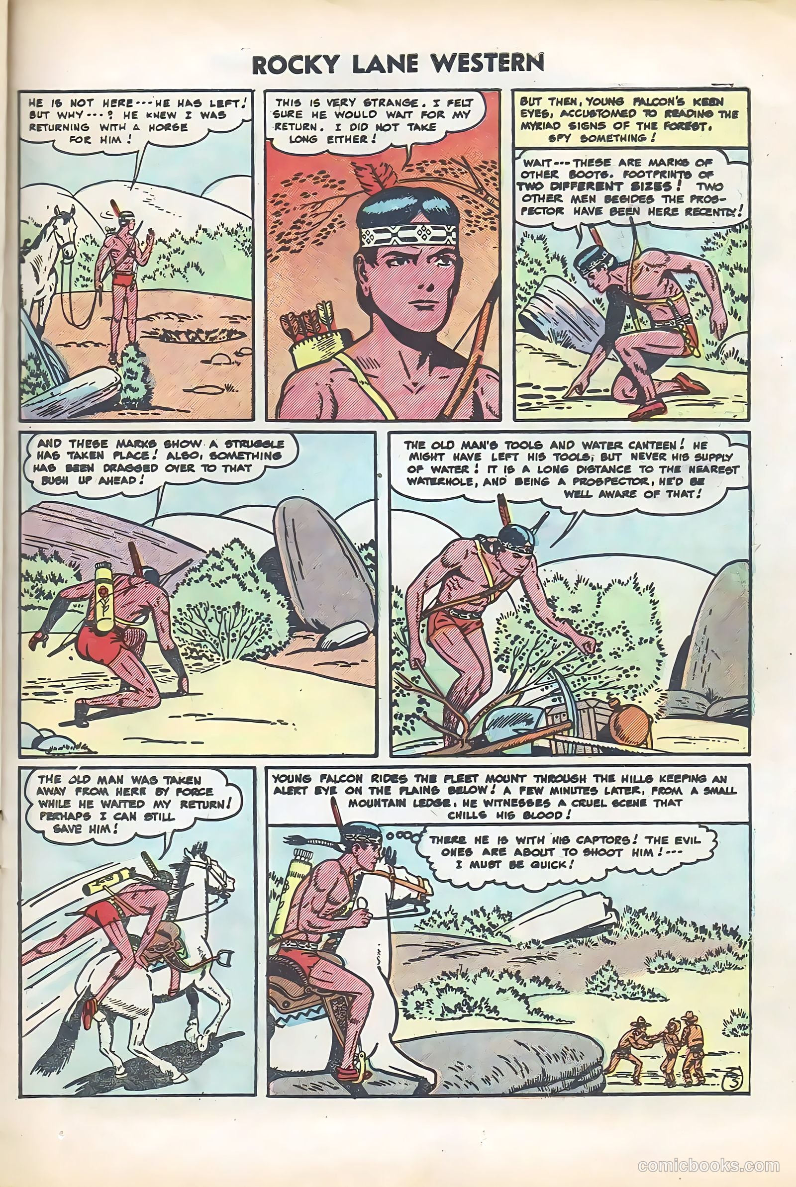 Rocky Lane Western #61 (1951) — page 23 of 36