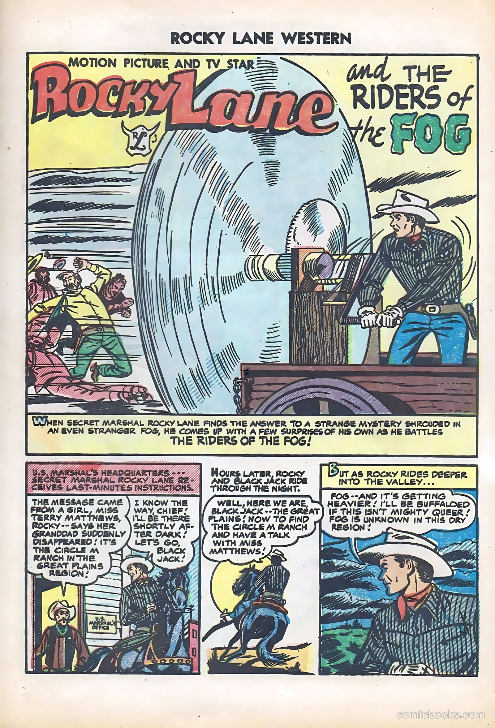 Rocky Lane Western #61 (1951) — page 25 of 36