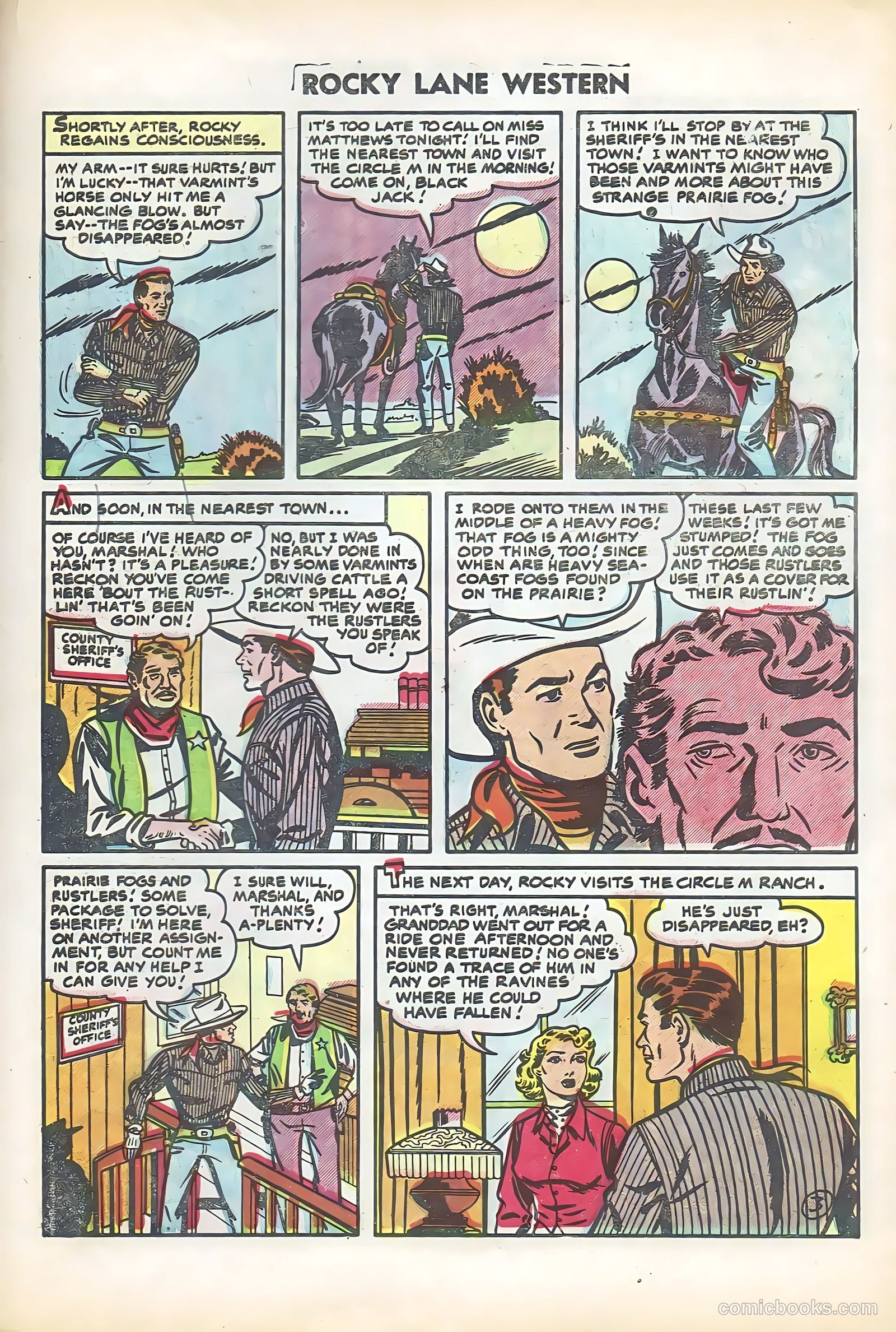 Rocky Lane Western #61 (1951) — page 27 of 36