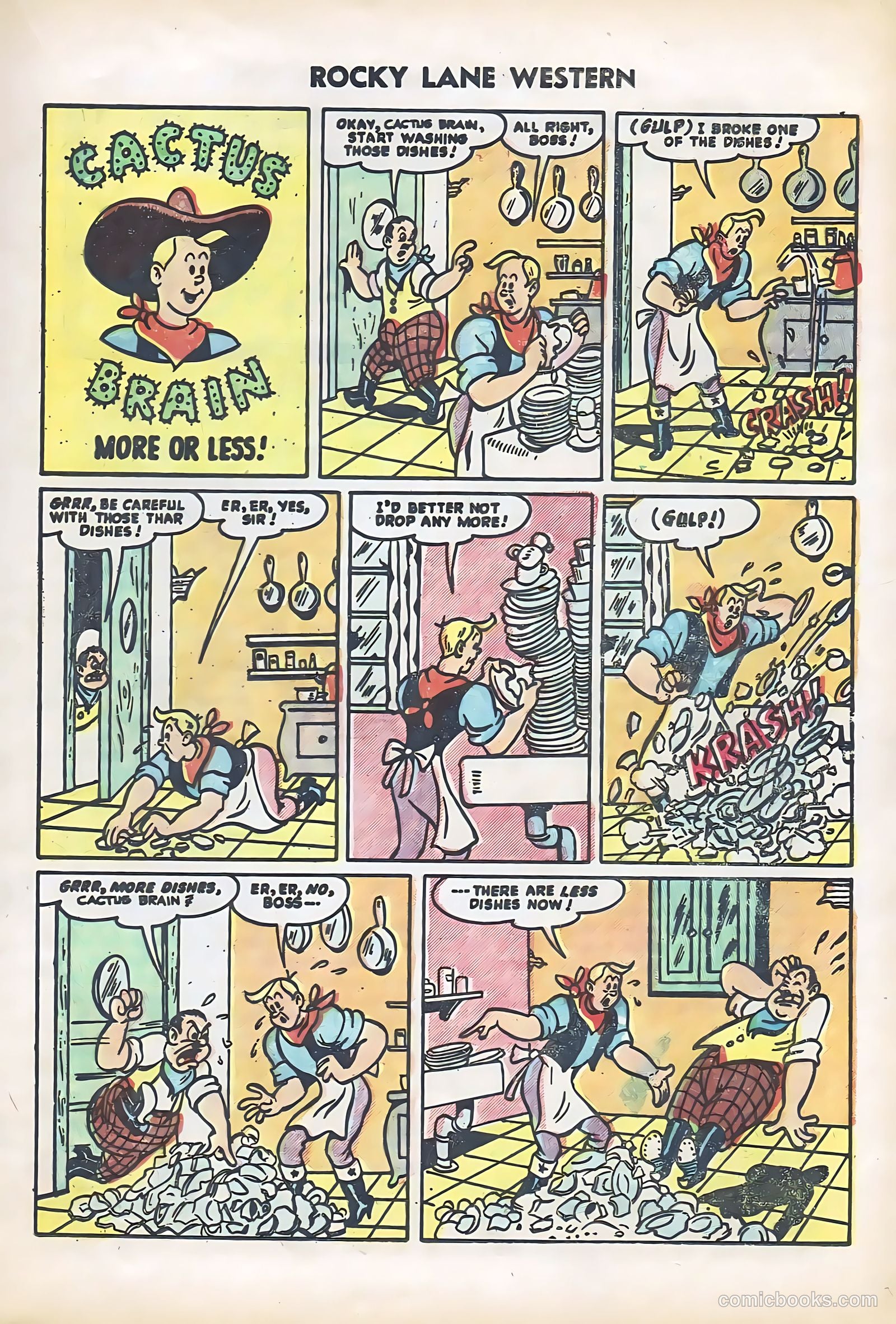 Rocky Lane Western #61 (1954) — page 17 of 36