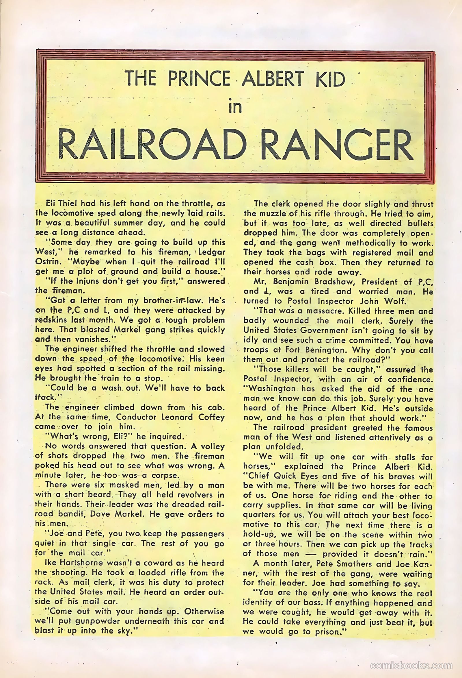 Rocky Lane Western #61 (1954) — page 18 of 36
